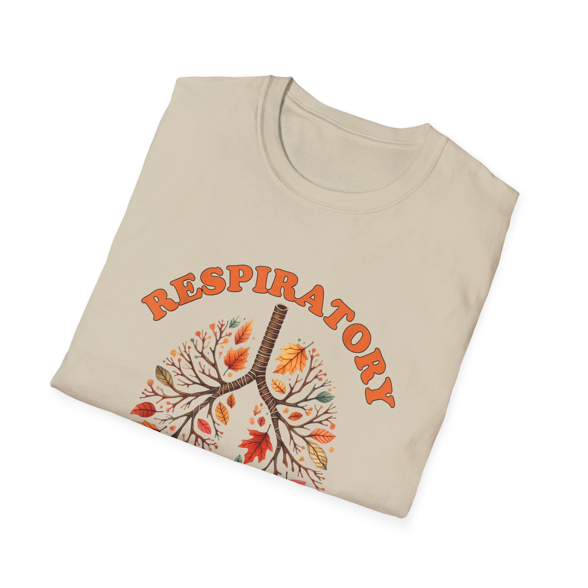 Fall Leaves Softstyle T-Shirt Respiratory Therapist