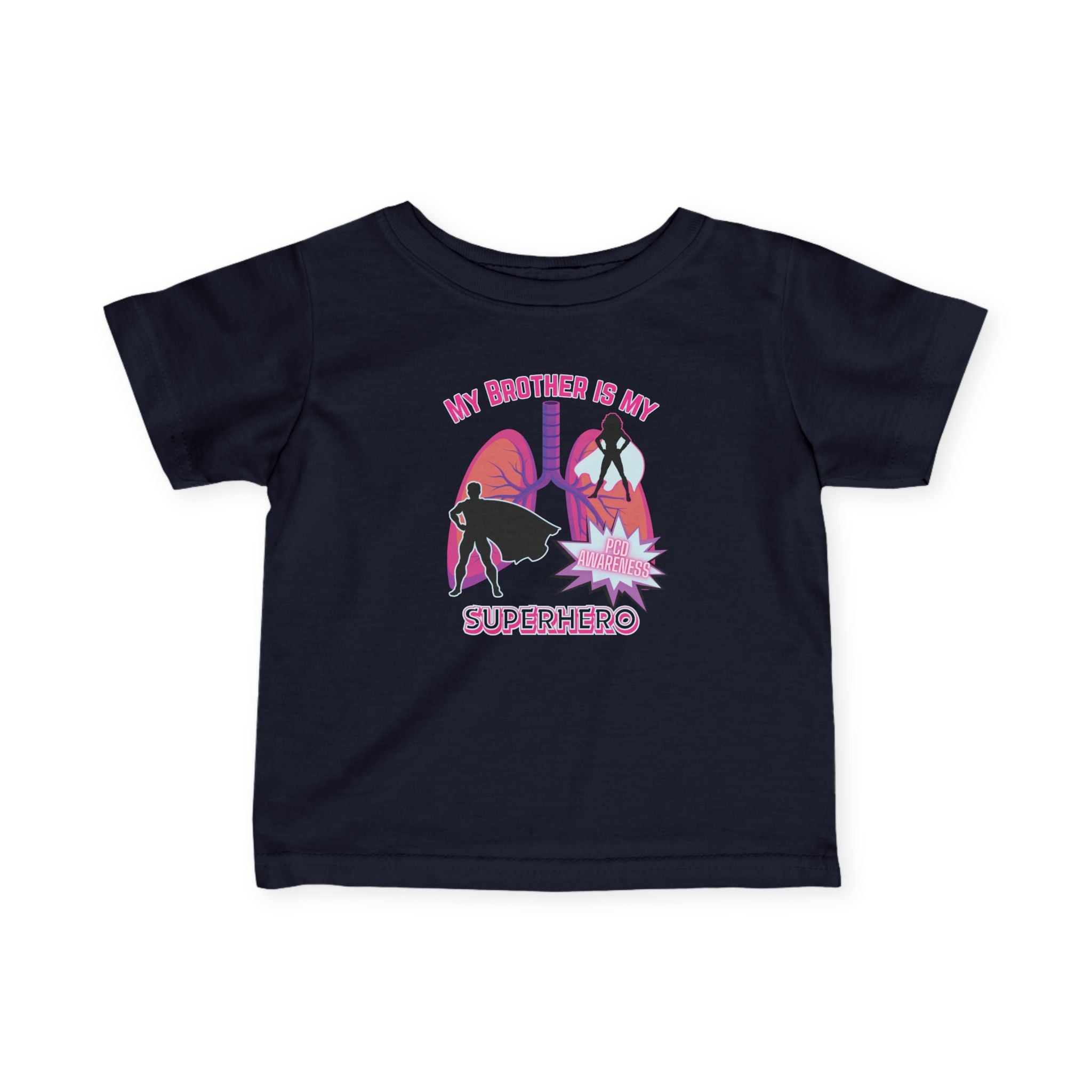 Infant Tee - My Brother is my Superhero - PCD Awareness