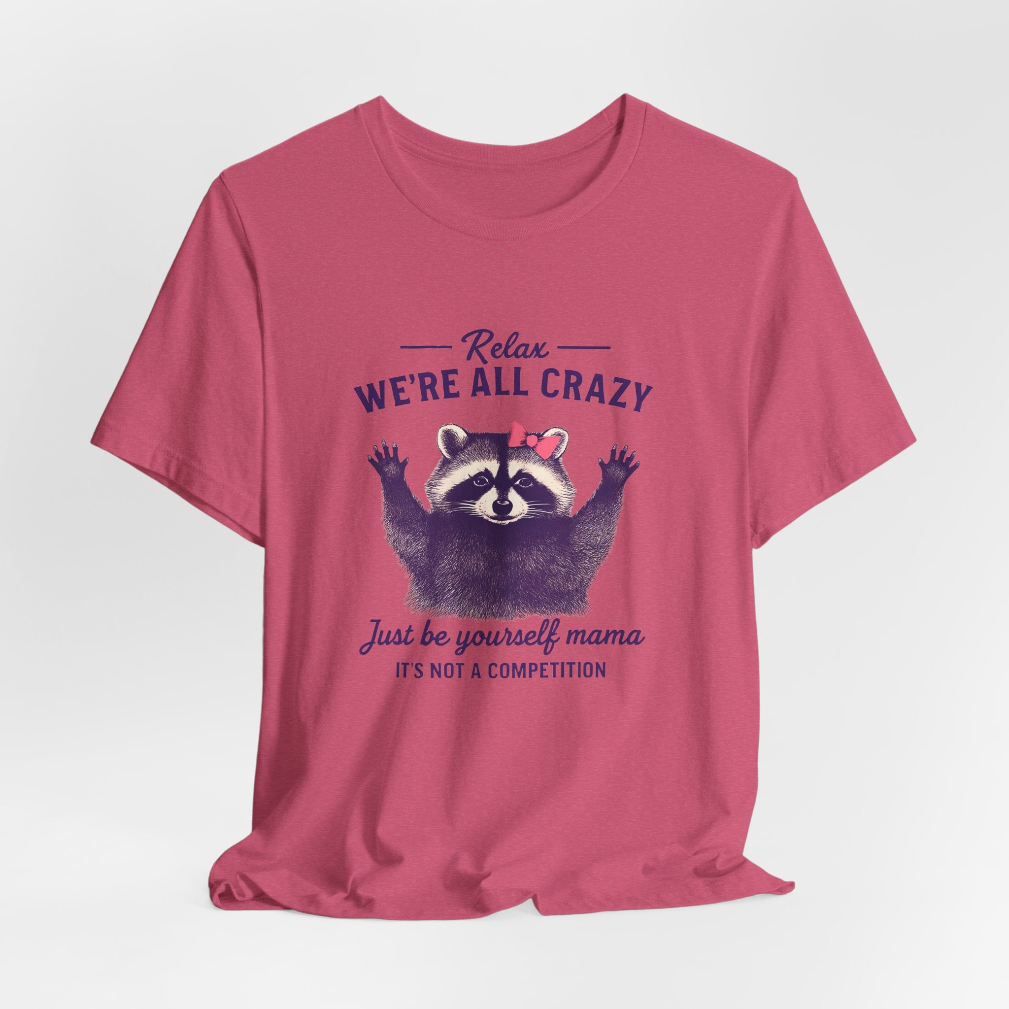 Raccoon Unisex Tee - 'We're all crazy'