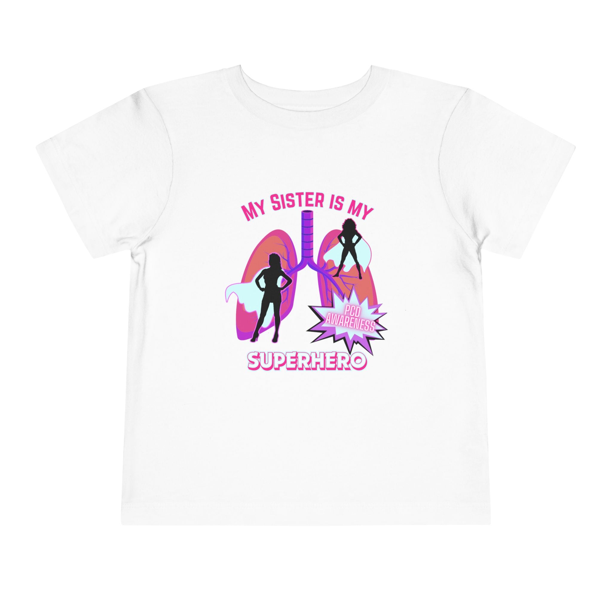 Toddler Tee Superhero PCD Awareness T-Shirt