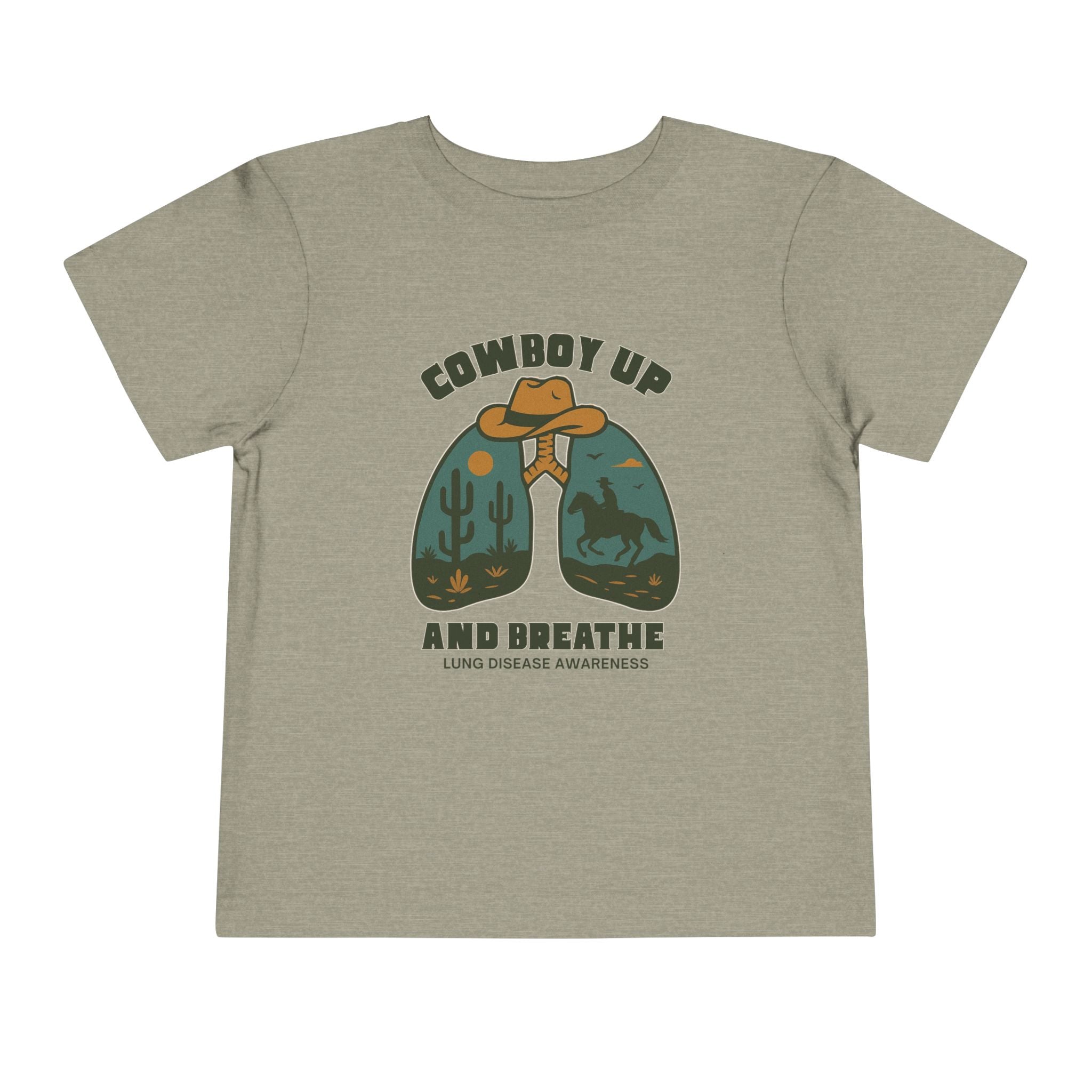 Toddler Tee Cowboy Up & Breathe