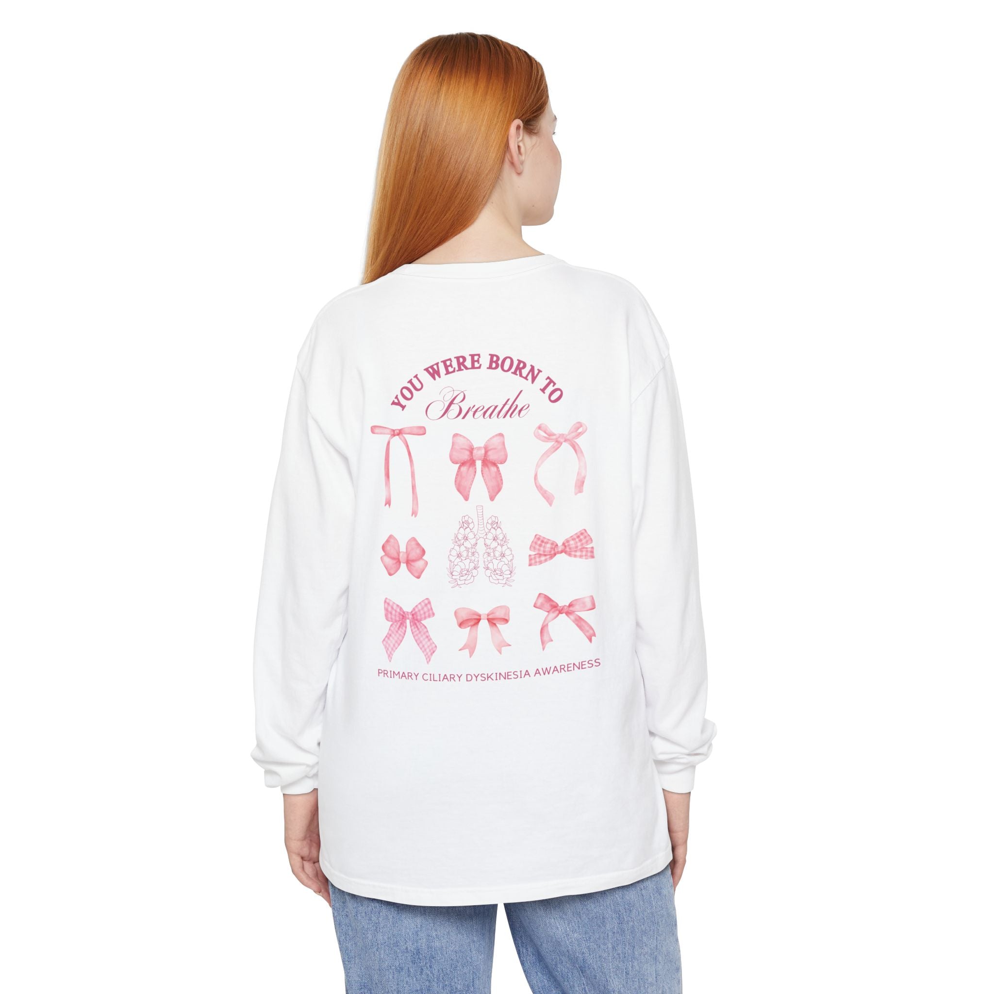 Long Sleeve T-Shirt Born to Breathe PCD Awareness