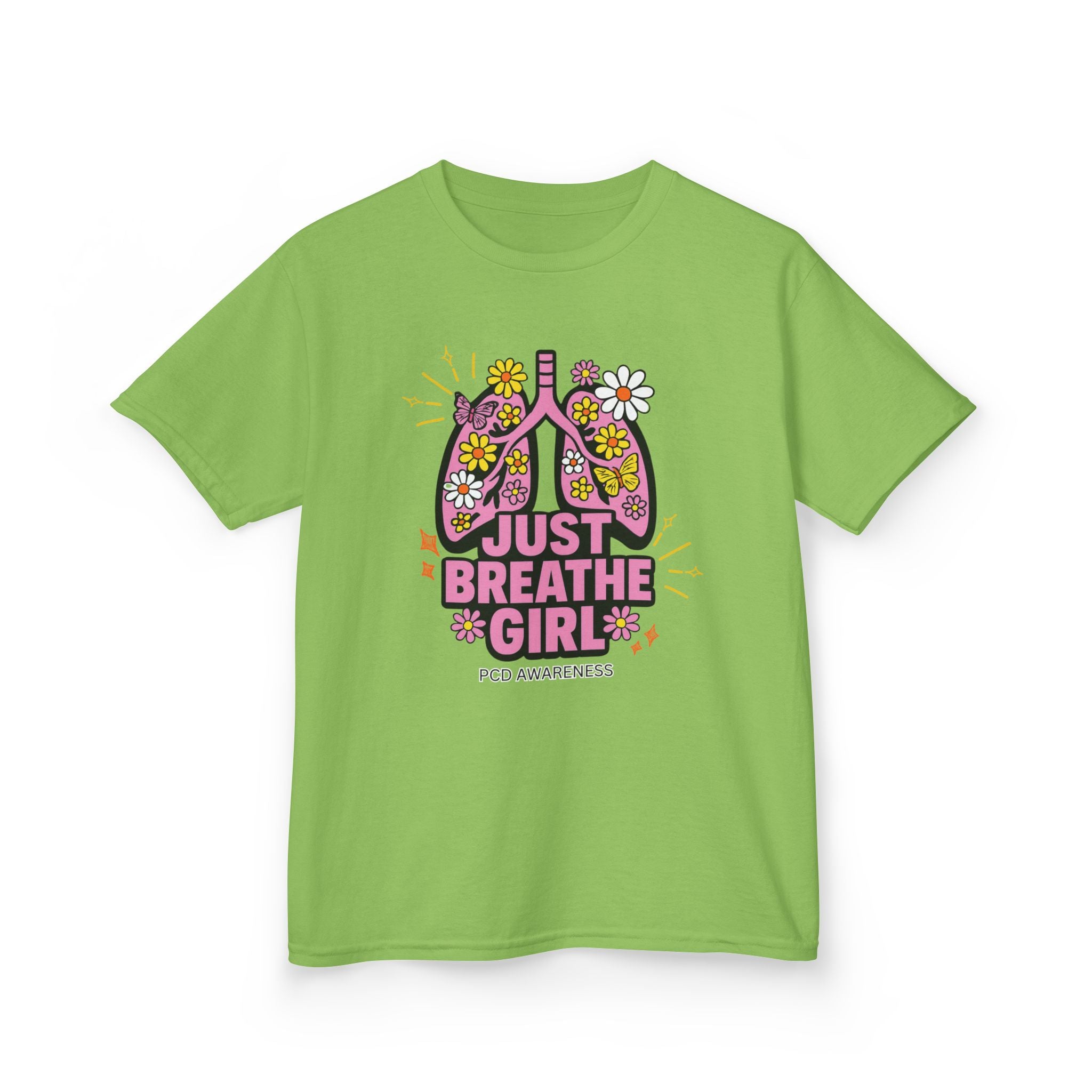 Kids T-Shirt - Just Breathe Girl PCD Design