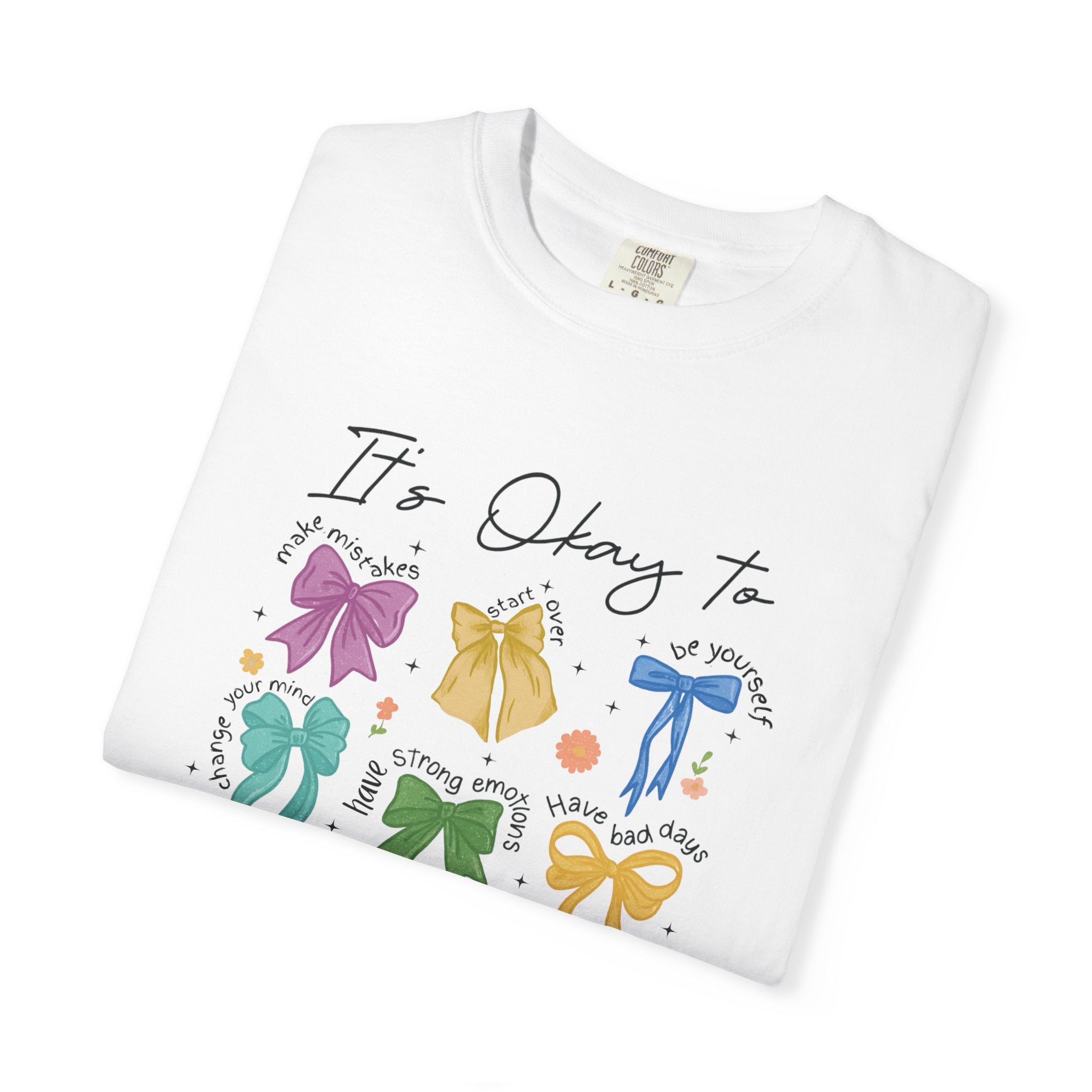It’s okay to- Mental Health Coquette Tee