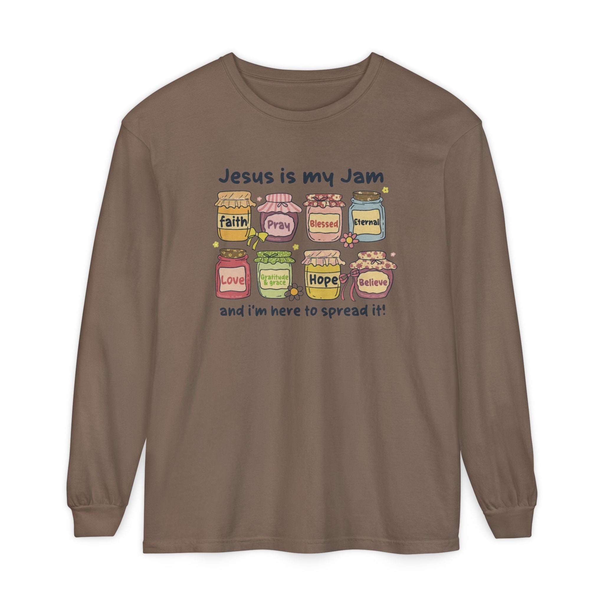 Christian Long Sleeve T-Shirt - Jesus is my Jam Design