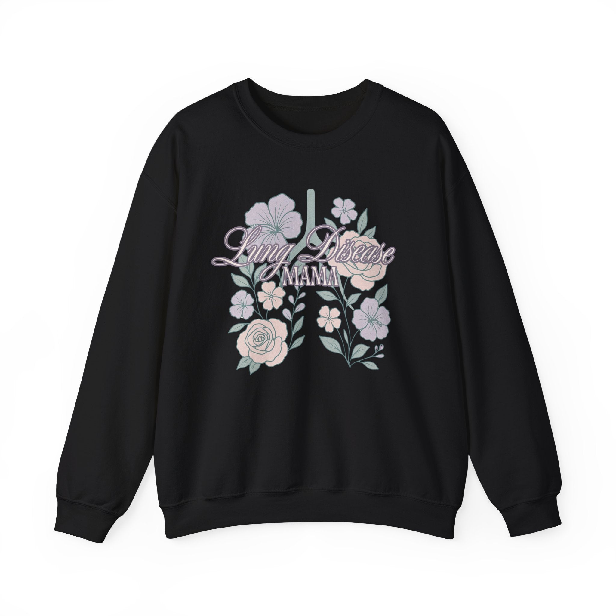 Floral Lung Disease Mama Sweatshirt