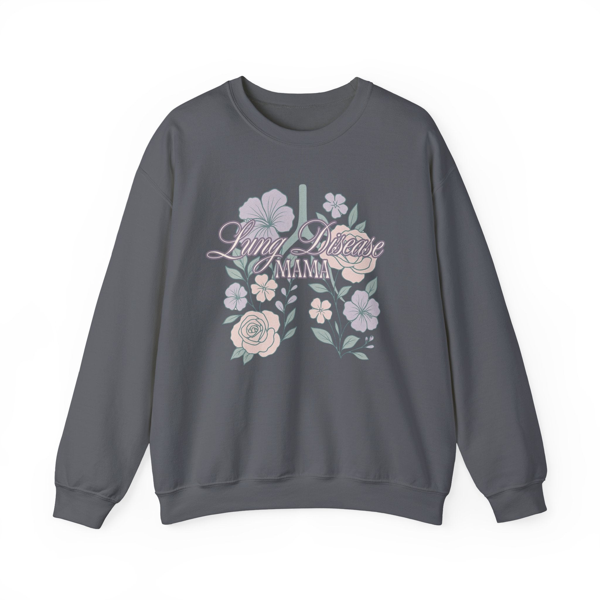 Floral Lung Disease Mama Sweatshirt