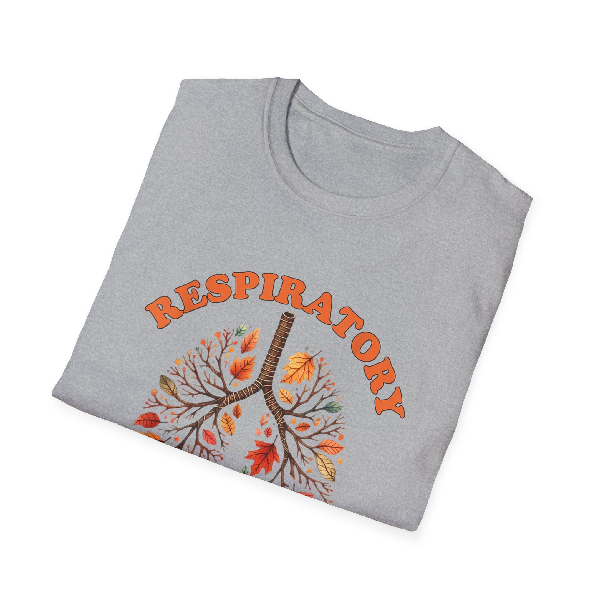 Fall Leaves Softstyle T-Shirt Respiratory Therapist