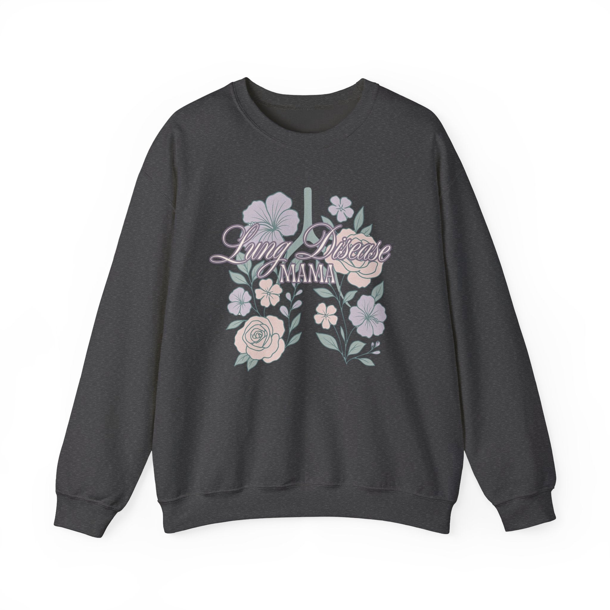 Floral Lung Disease Mama Sweatshirt