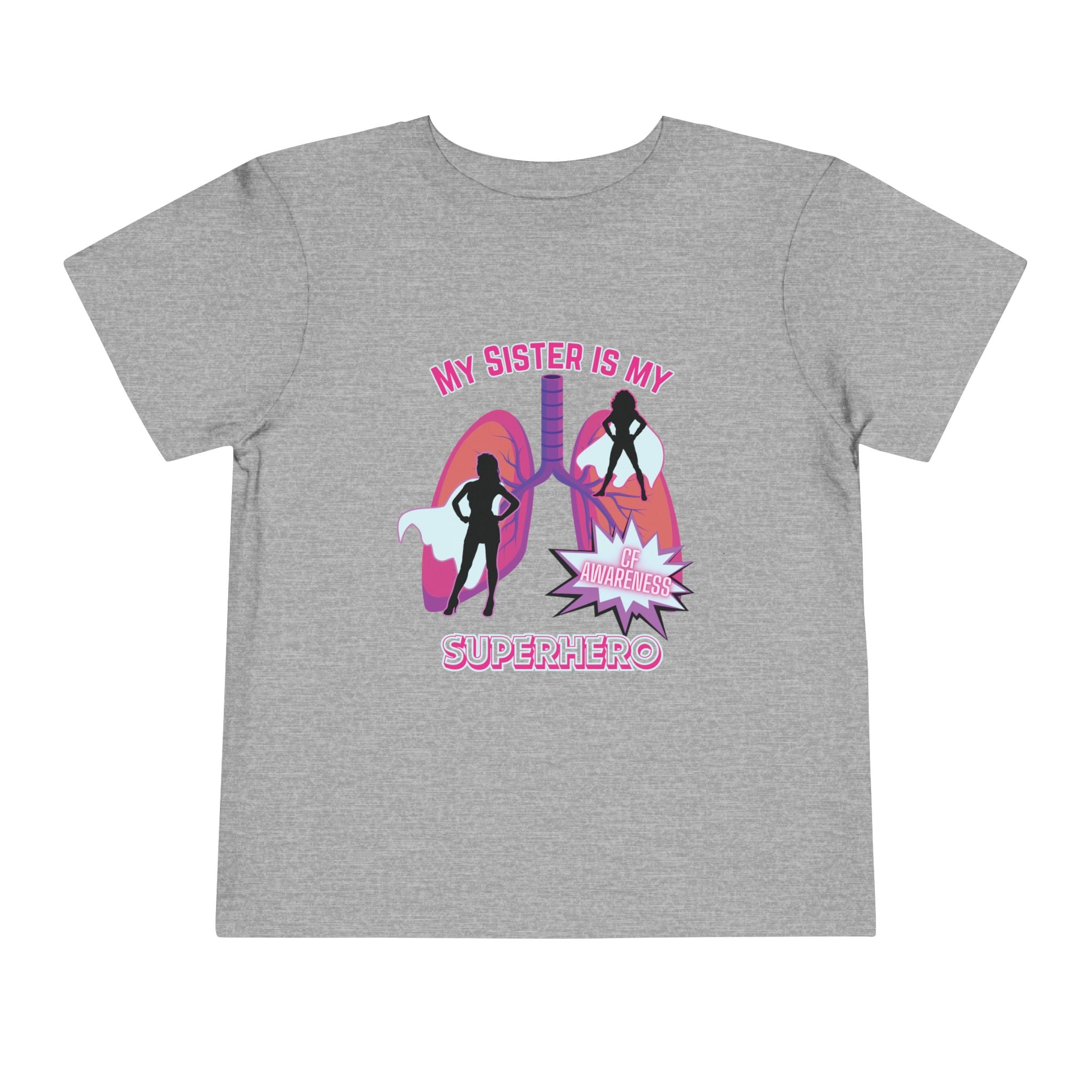 Toddler Tee - Sister Superhero Cystic Fibrosis Awareness