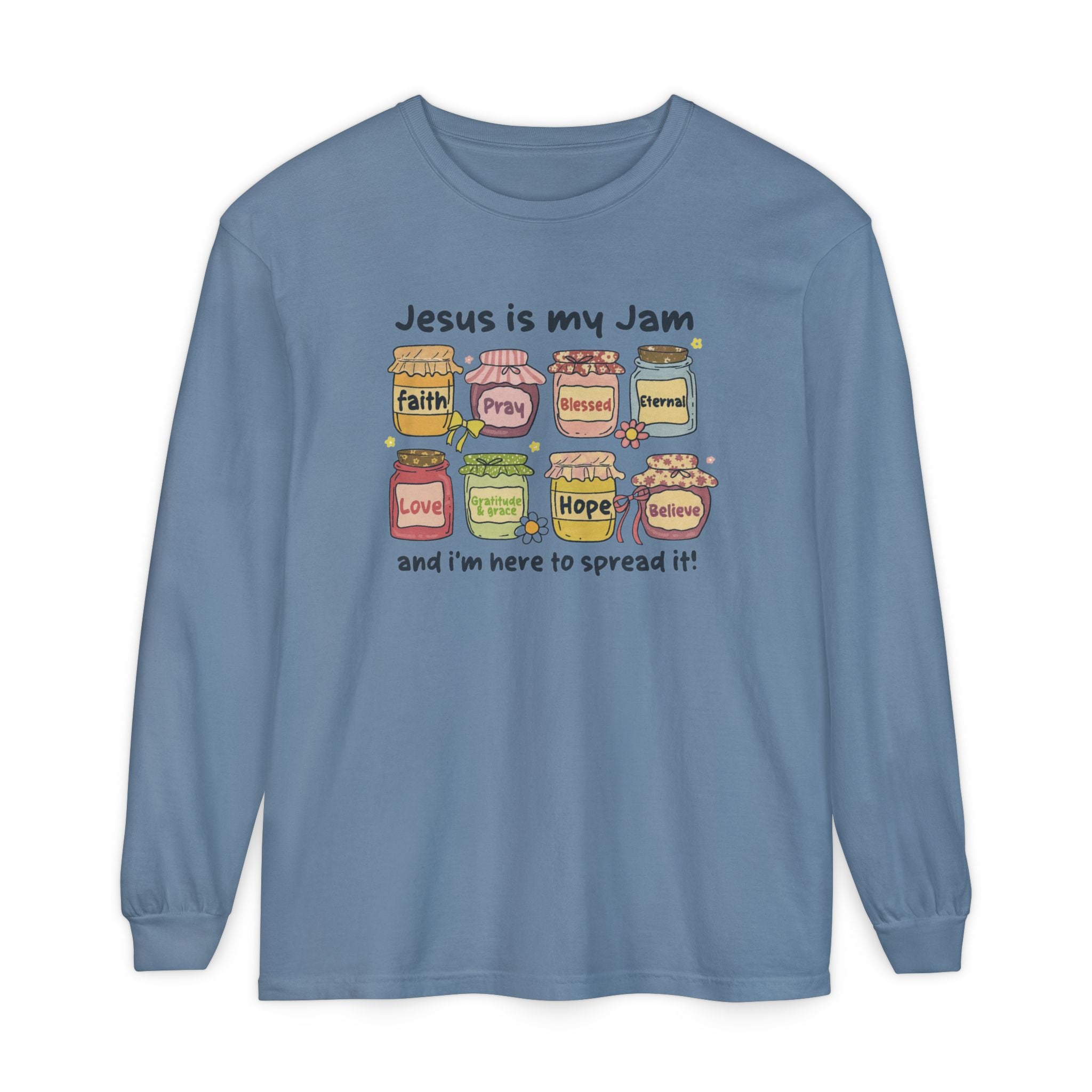 Christian Long Sleeve T-Shirt - Jesus is my Jam Design