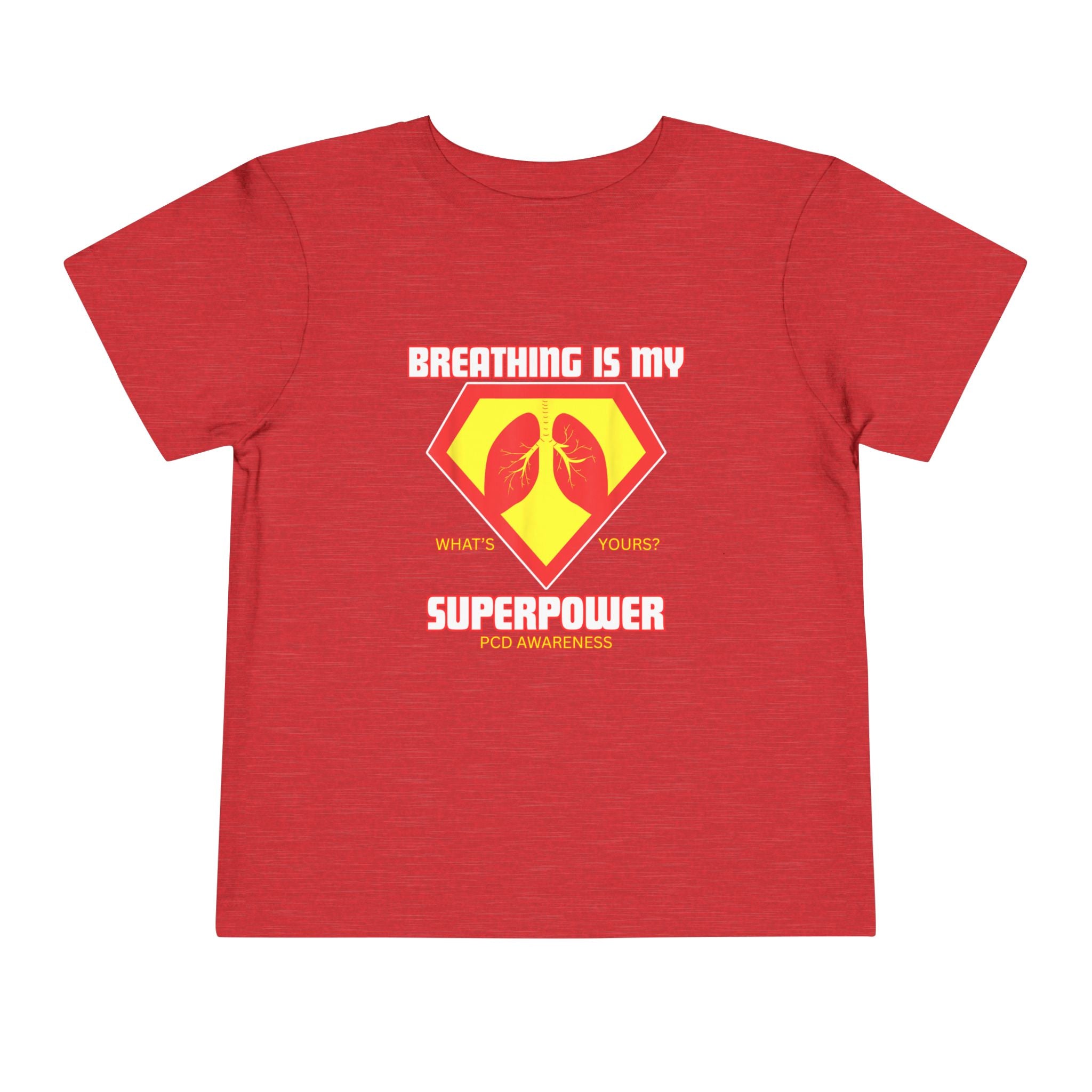 Toddler Tee - Breathing is my superpower PCD Design