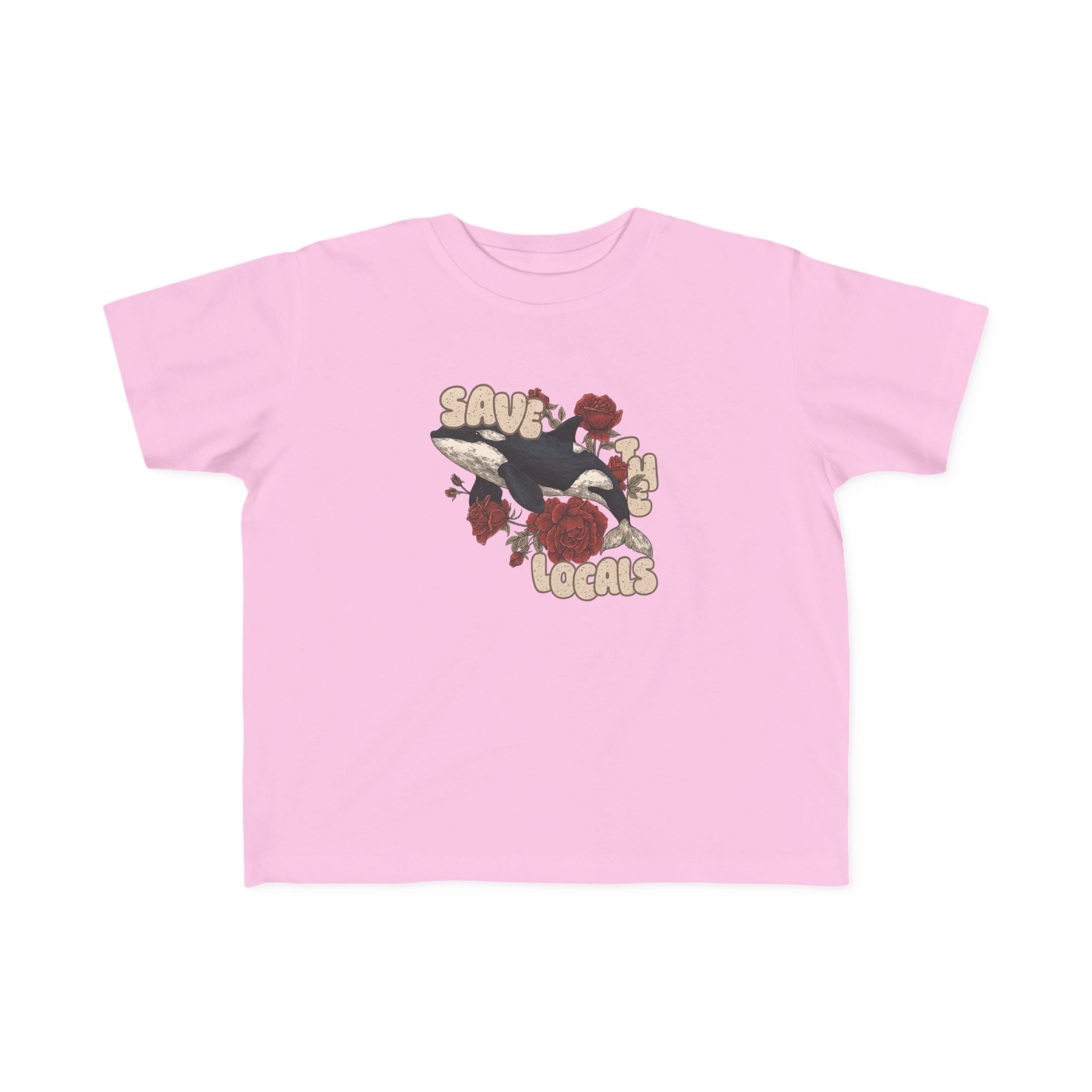 Toddler's Eco-Friendly Tee: Save the Locals, Cute Kids Shirt, Sustainable Fashion, Nature Lover Gift, Children's Awareness Apparel