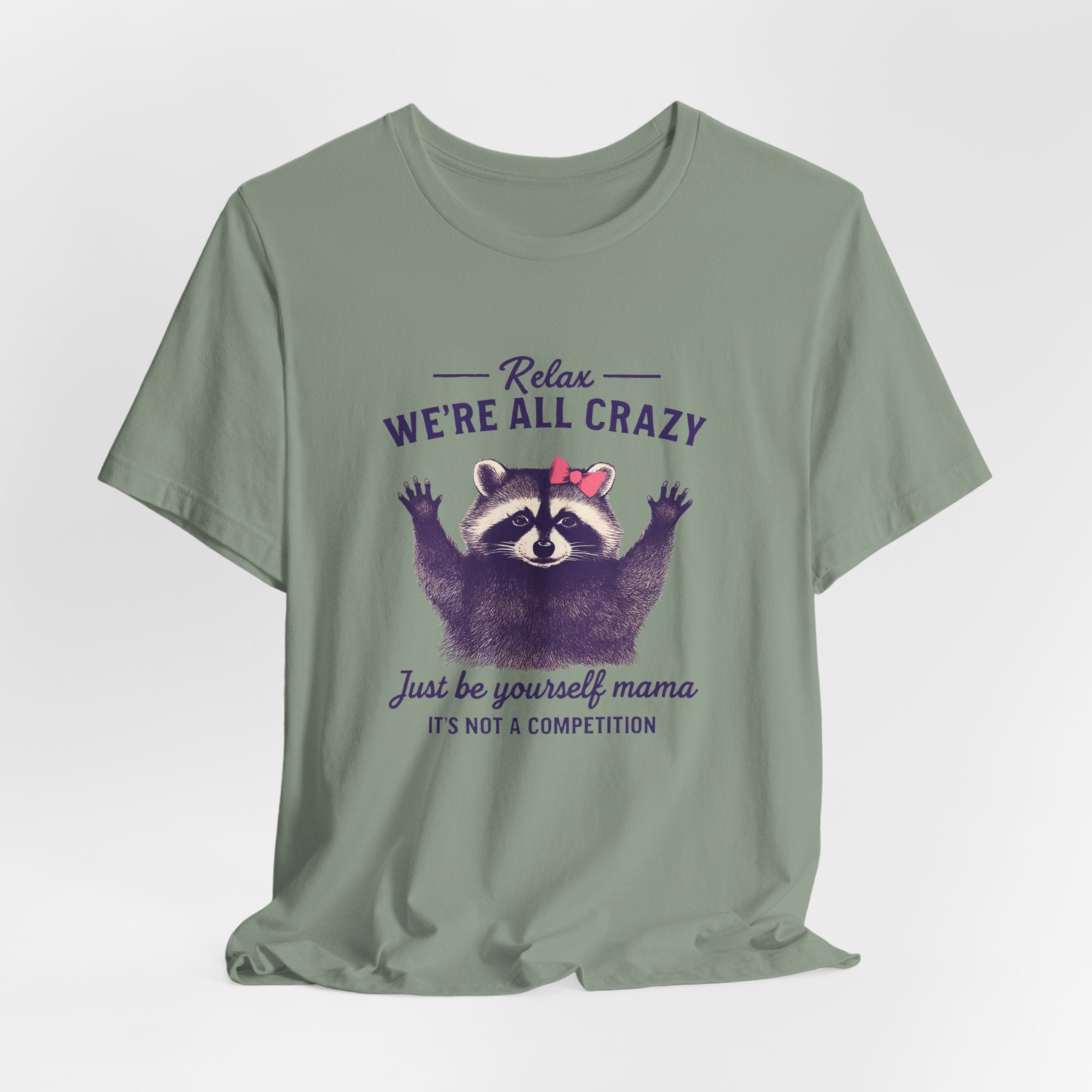 Raccoon Unisex Tee - 'We're all crazy'