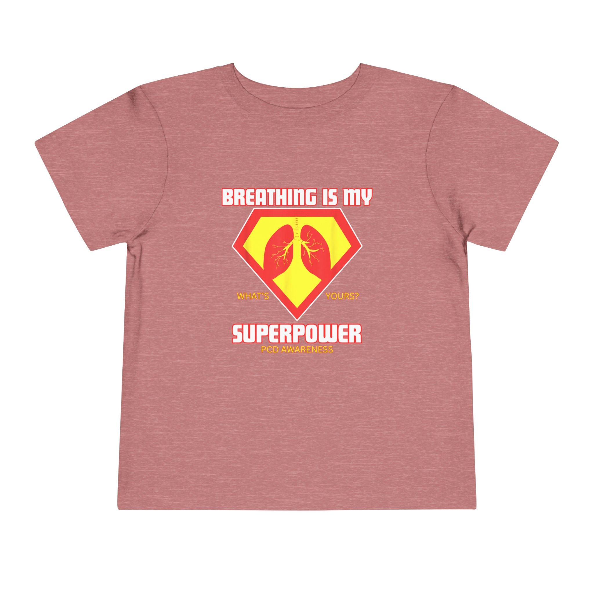 Toddler Tee - Breathing is my superpower PCD Design