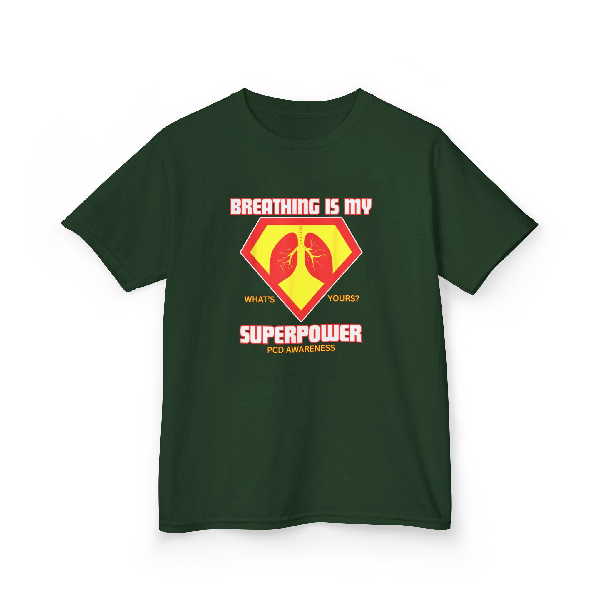 Kids Tee - Breathing is my Superpower PCD