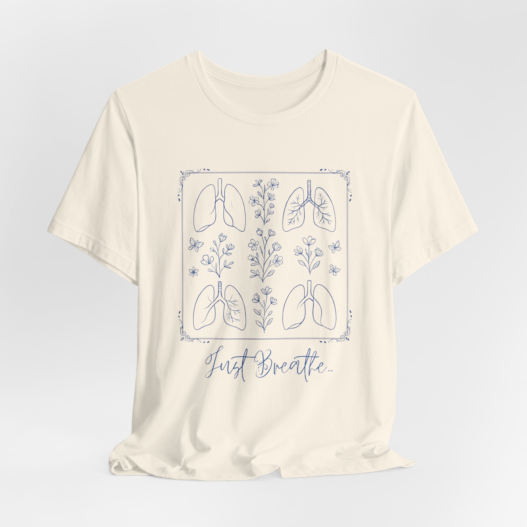 Breathable Unisex Tee - Just Breathe Design