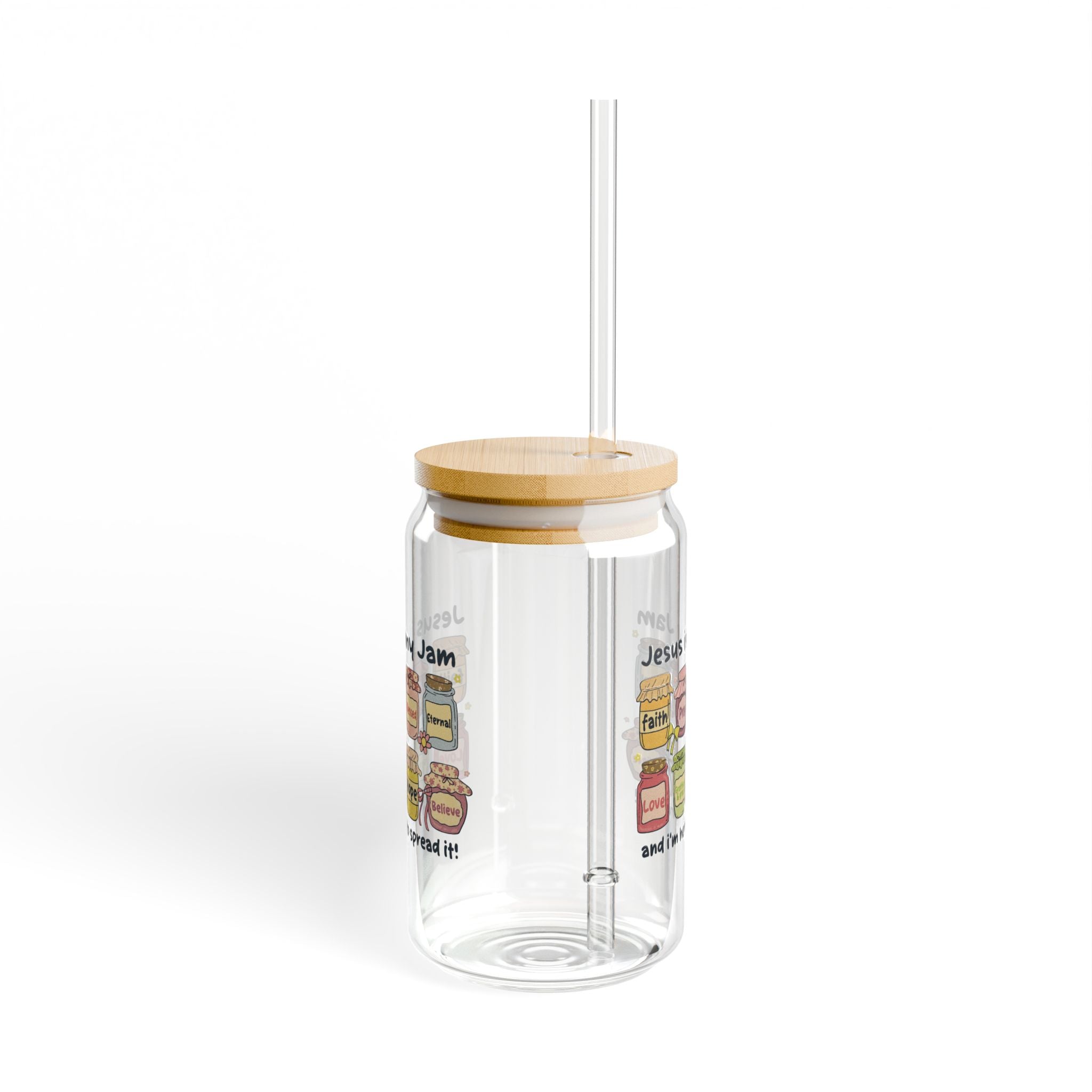 Jesus is My Jam Sipper Glass, 16oz