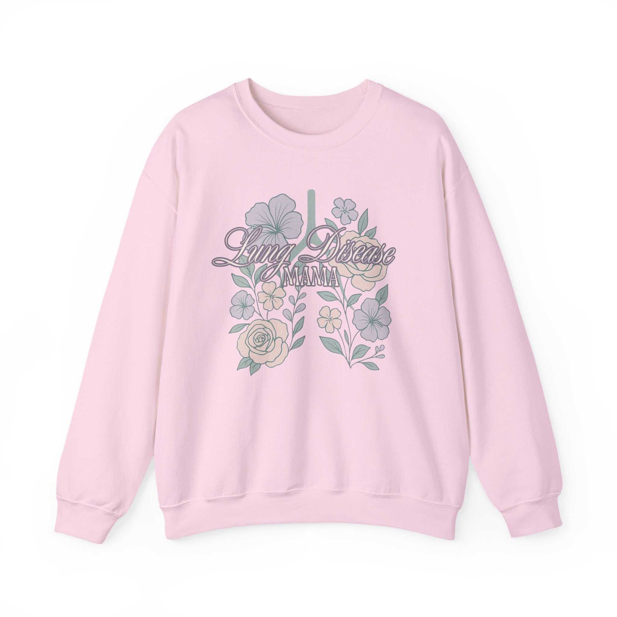 Floral Lung Disease Mama Sweatshirt
