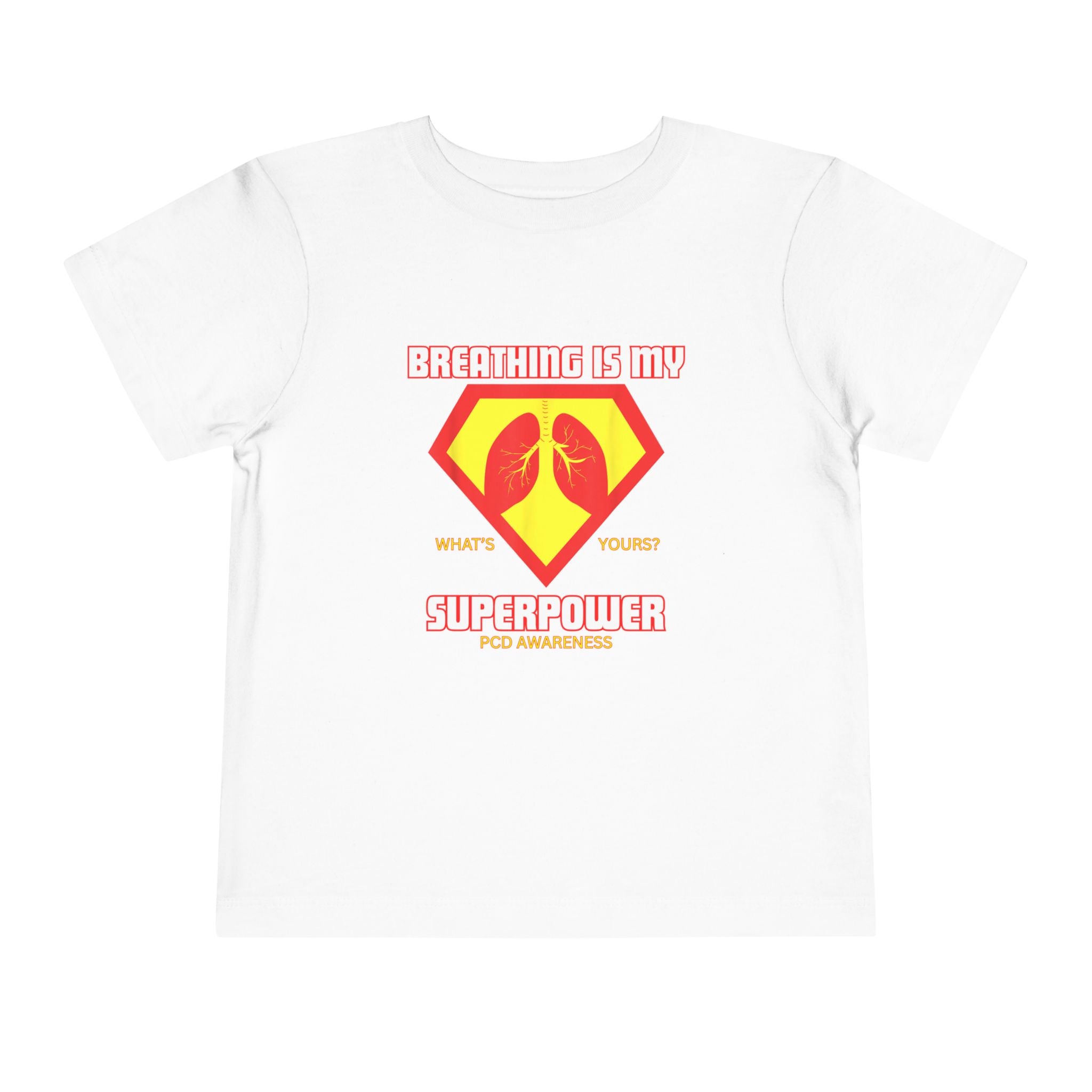 Toddler Tee - Breathing is my superpower PCD Design