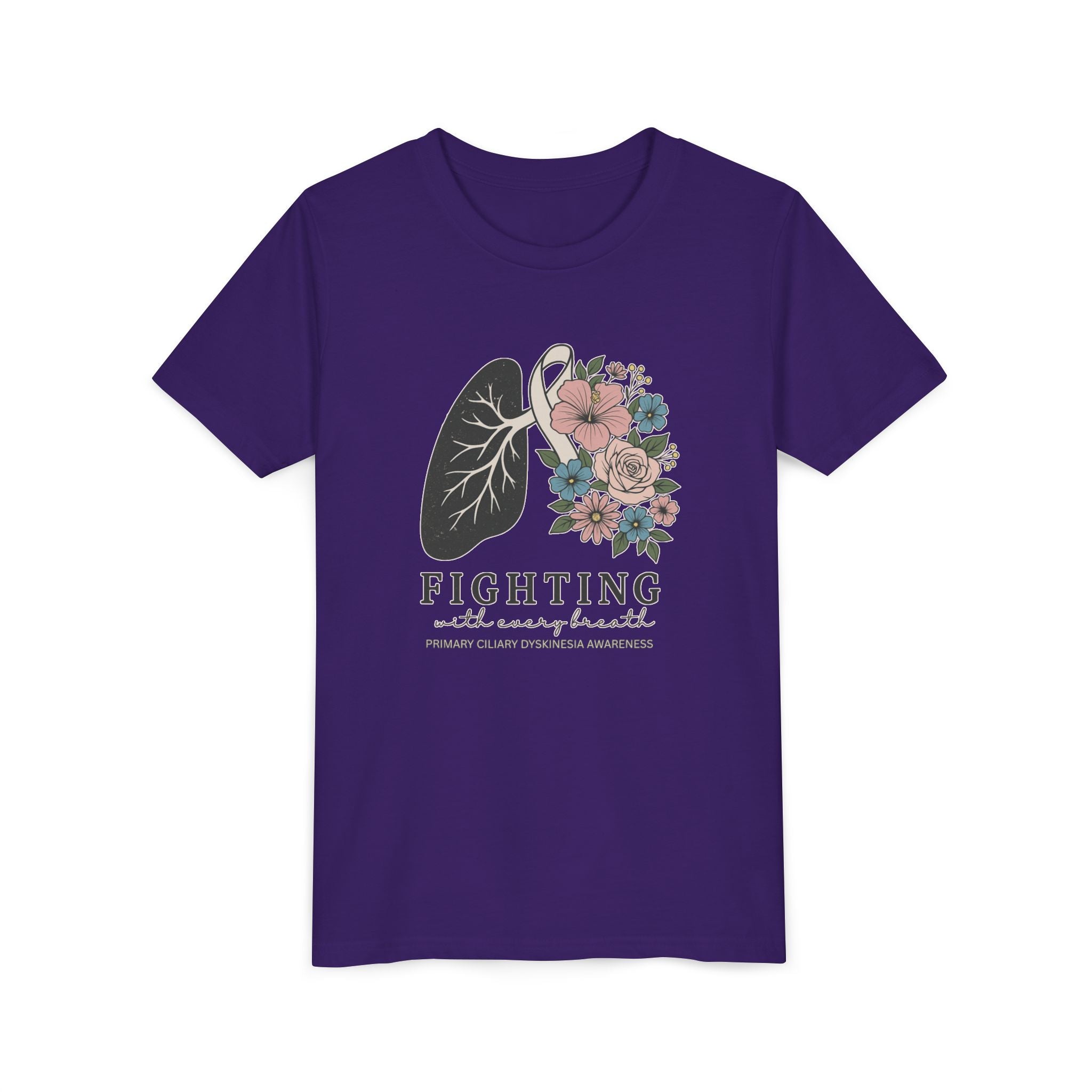 PCD Youth Tee - Fighting with Every Breath