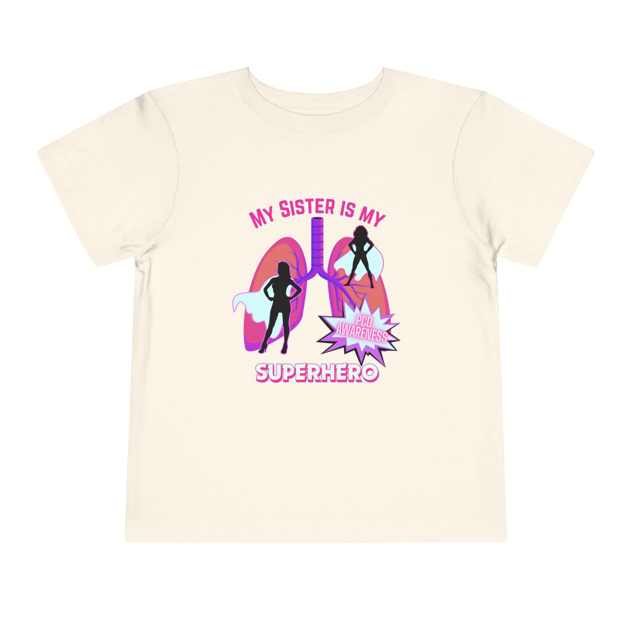 Toddler Tee Superhero PCD Awareness T-Shirt