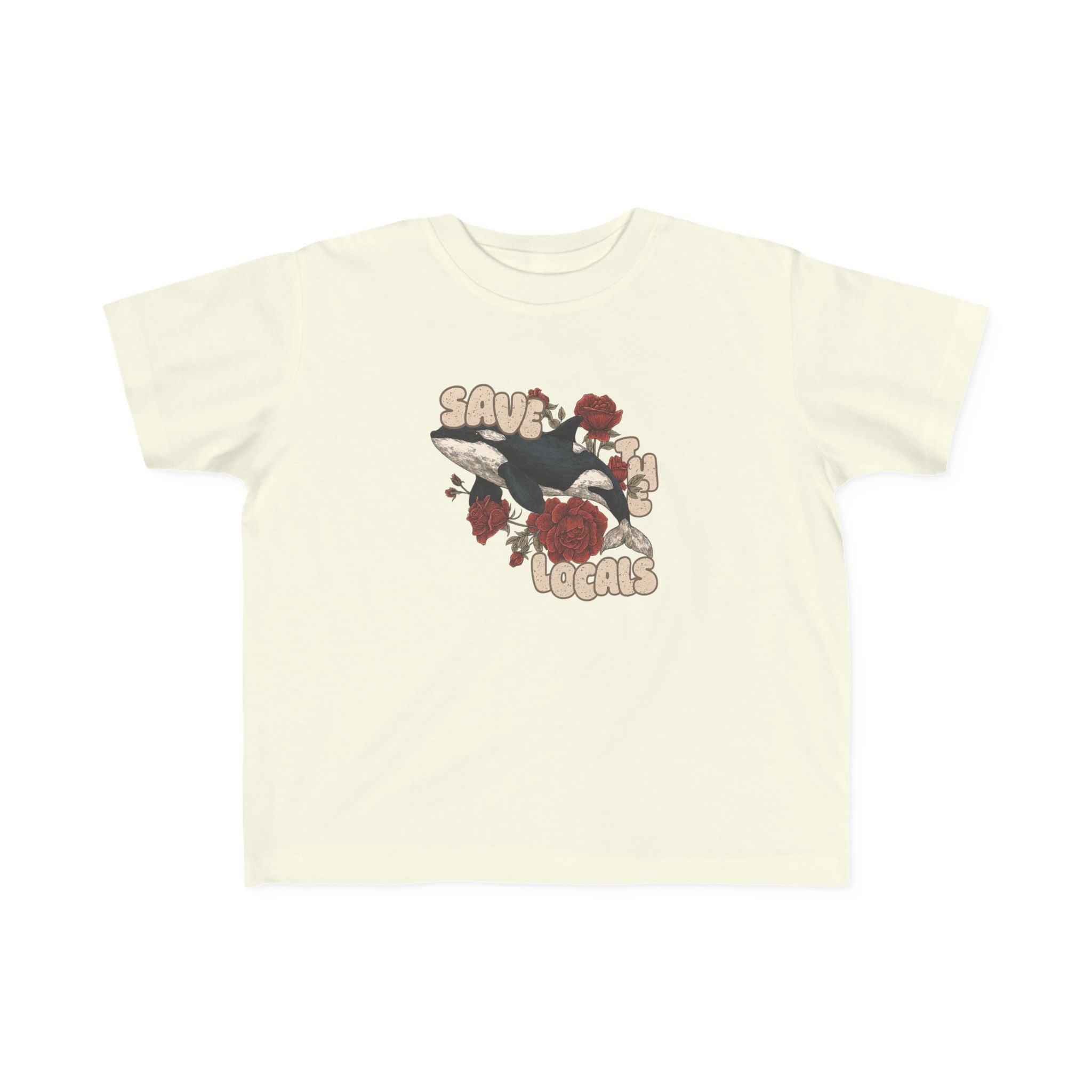 Toddler's Eco-Friendly Tee: Save the Locals, Cute Kids Shirt, Sustainable Fashion, Nature Lover Gift, Children's Awareness Apparel