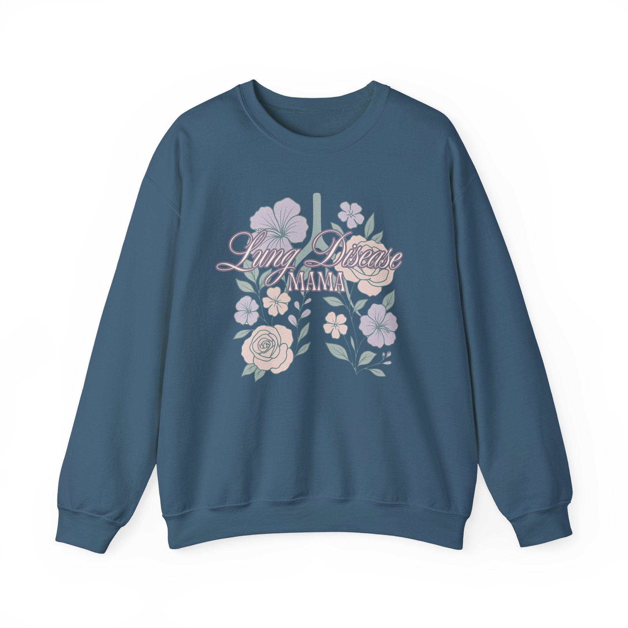 Floral Lung Disease Mama Sweatshirt
