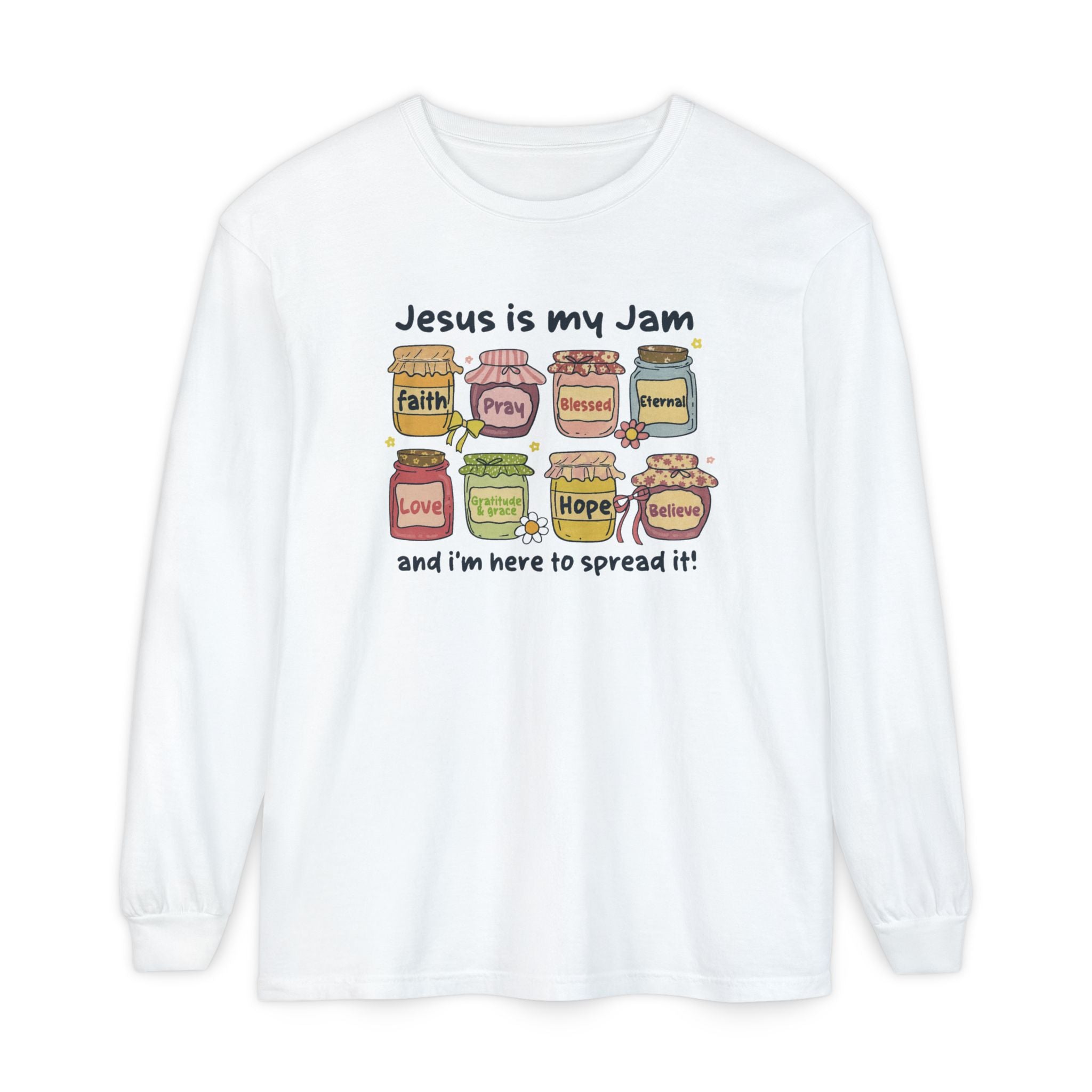 Christian Long Sleeve T-Shirt - Jesus is my Jam Design