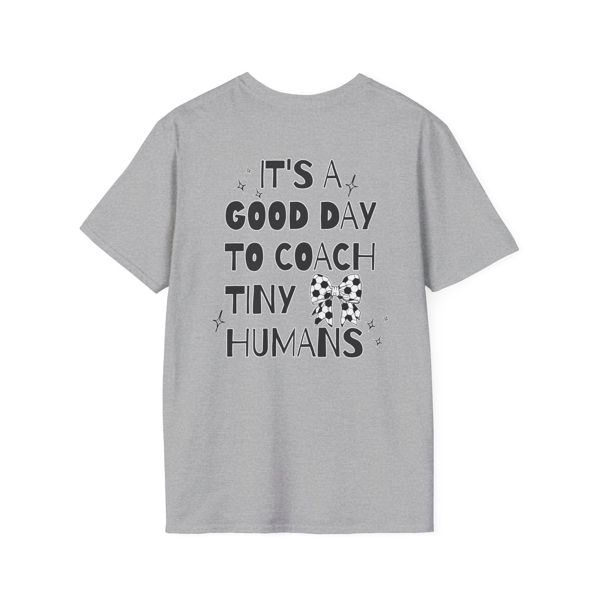 Soccer Coach T-Shirt - Tiny Humans Coaching Design