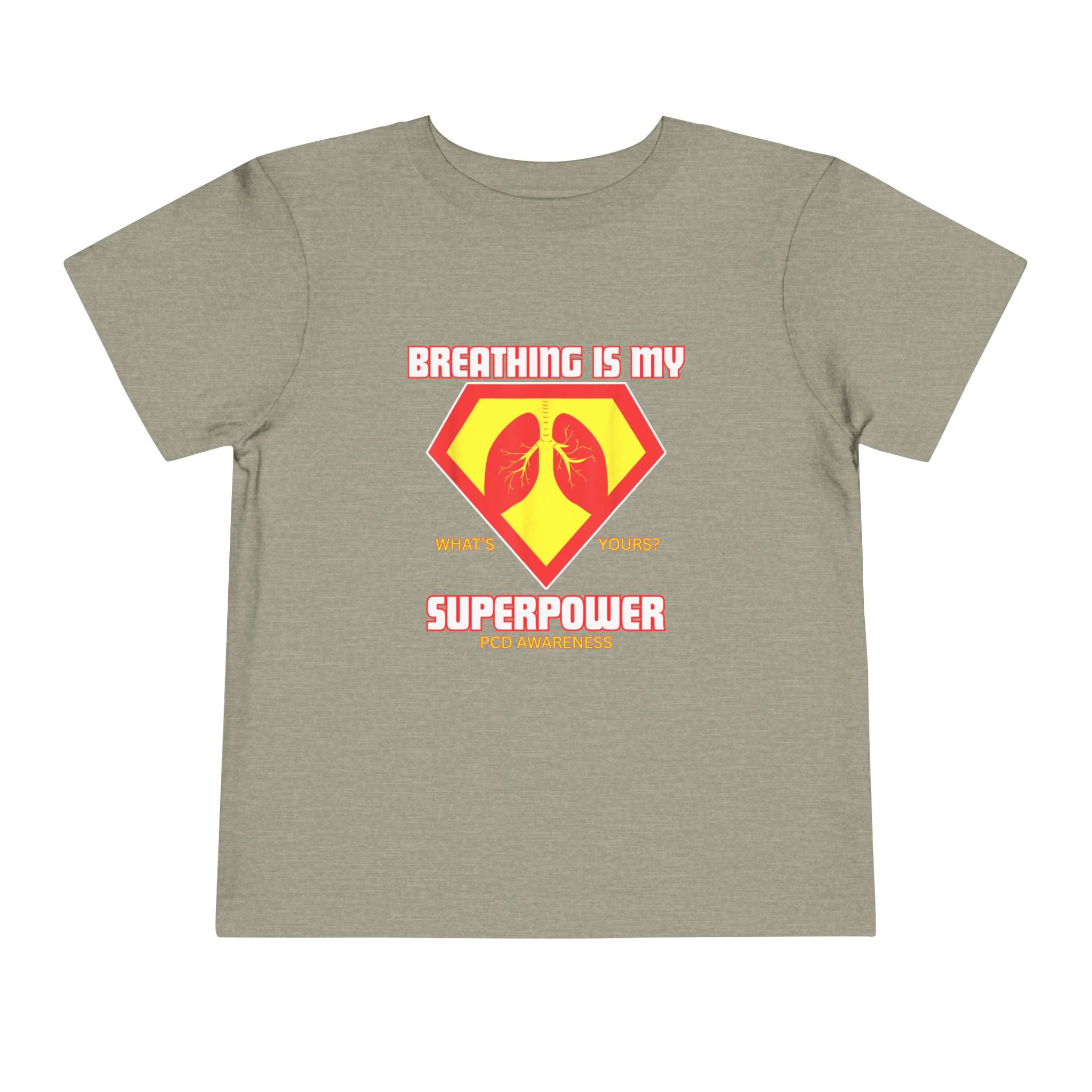 Toddler Tee - Breathing is my superpower PCD Design