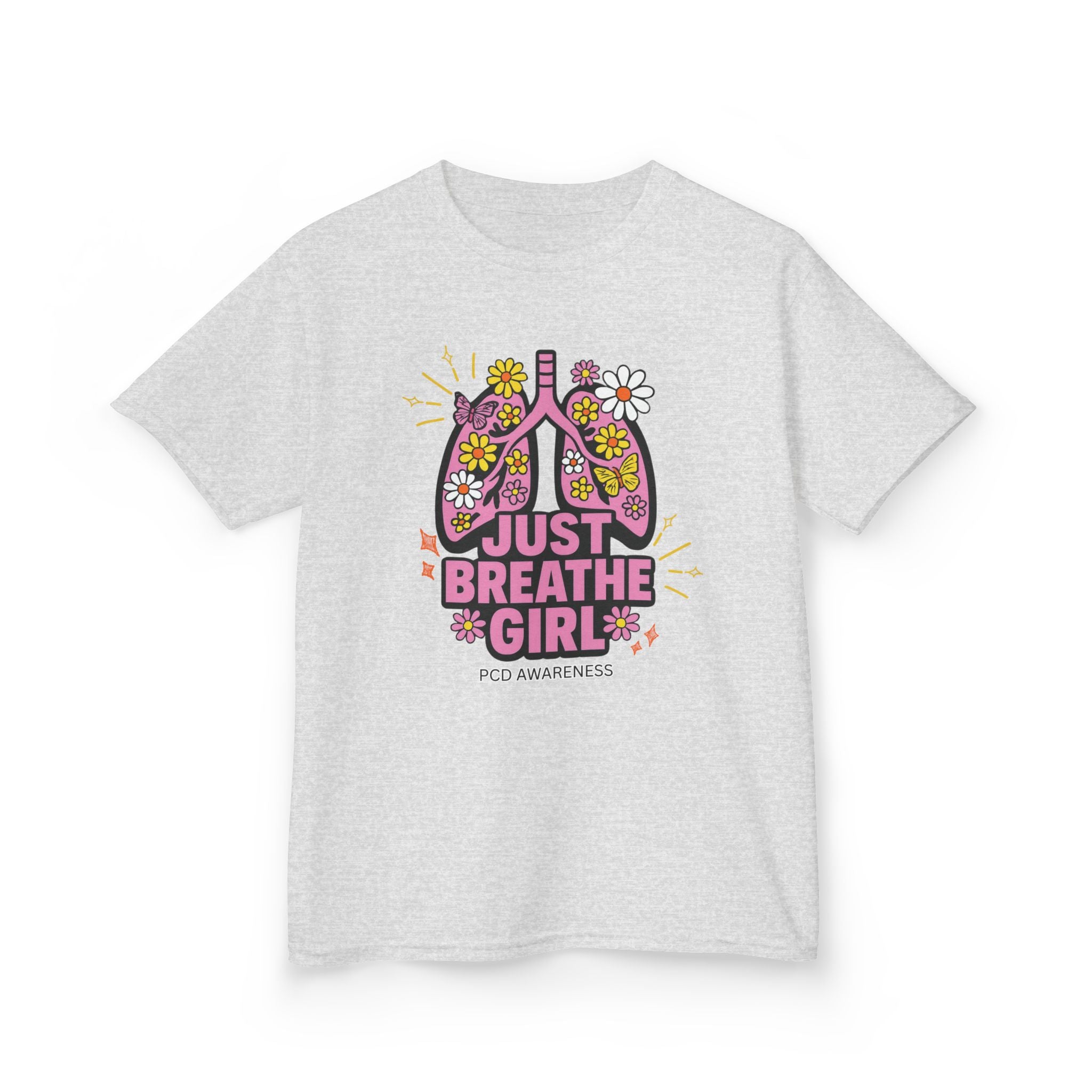 Kids T-Shirt - Just Breathe Girl PCD Design