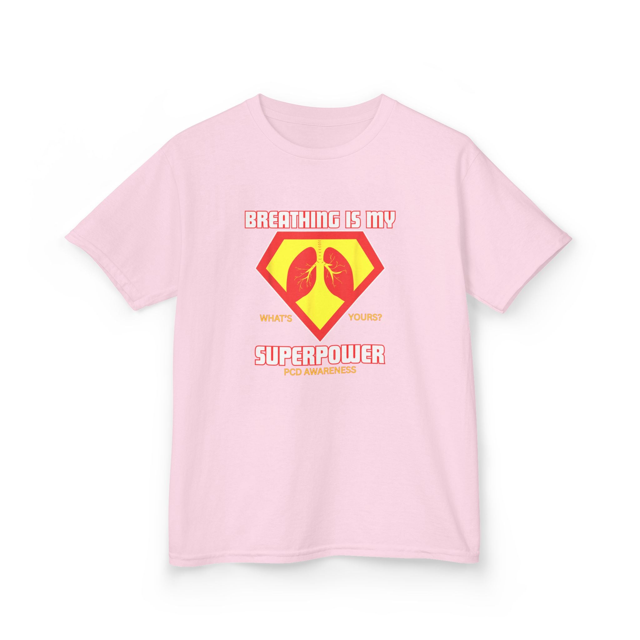 Kids Tee - Breathing is my Superpower PCD
