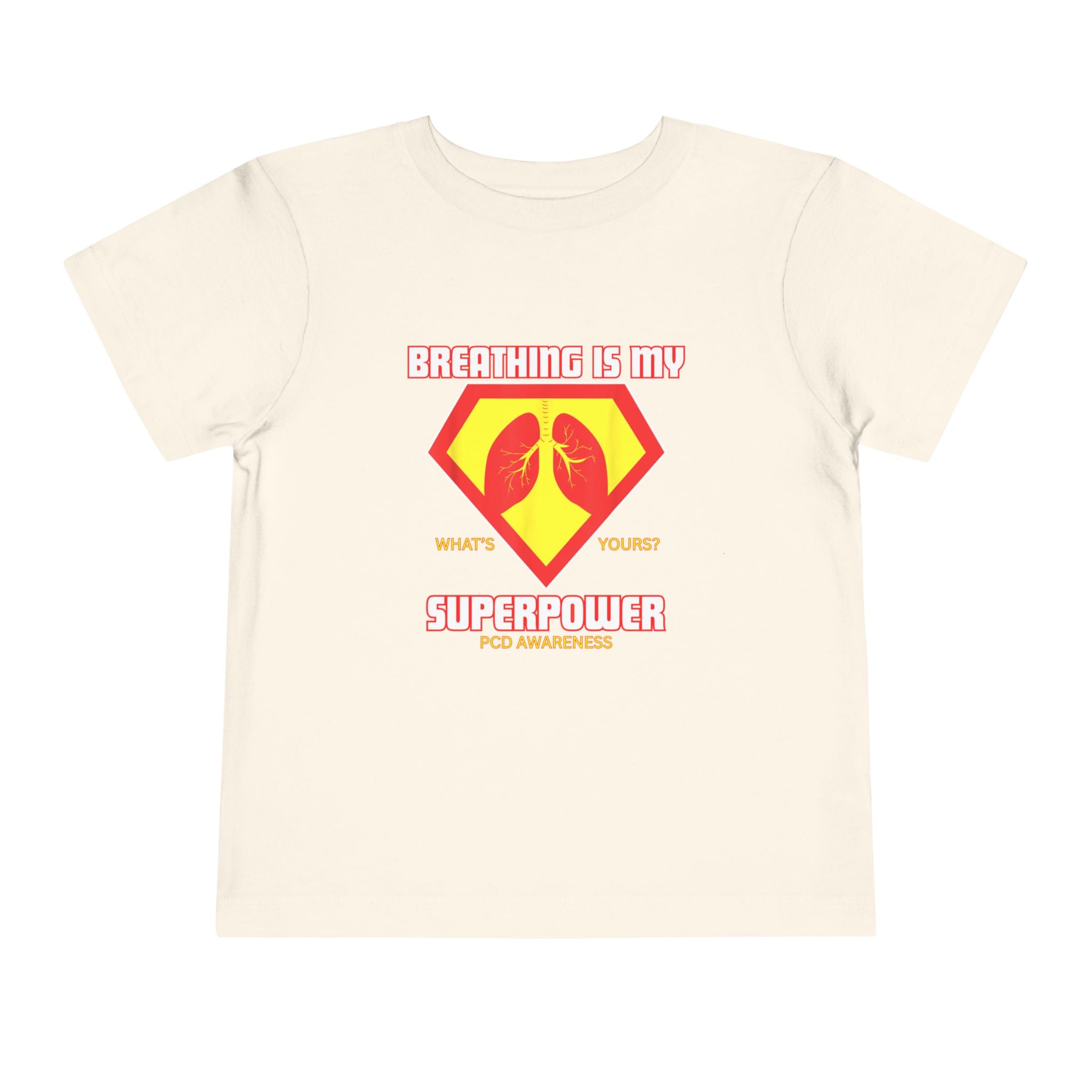 Toddler Tee - Breathing is my superpower PCD Design