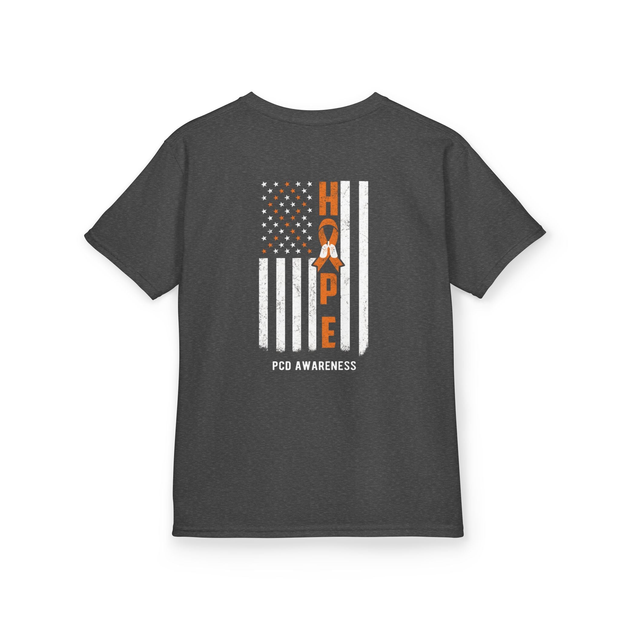 Kids Tee - Youth PCD Awareness Flag