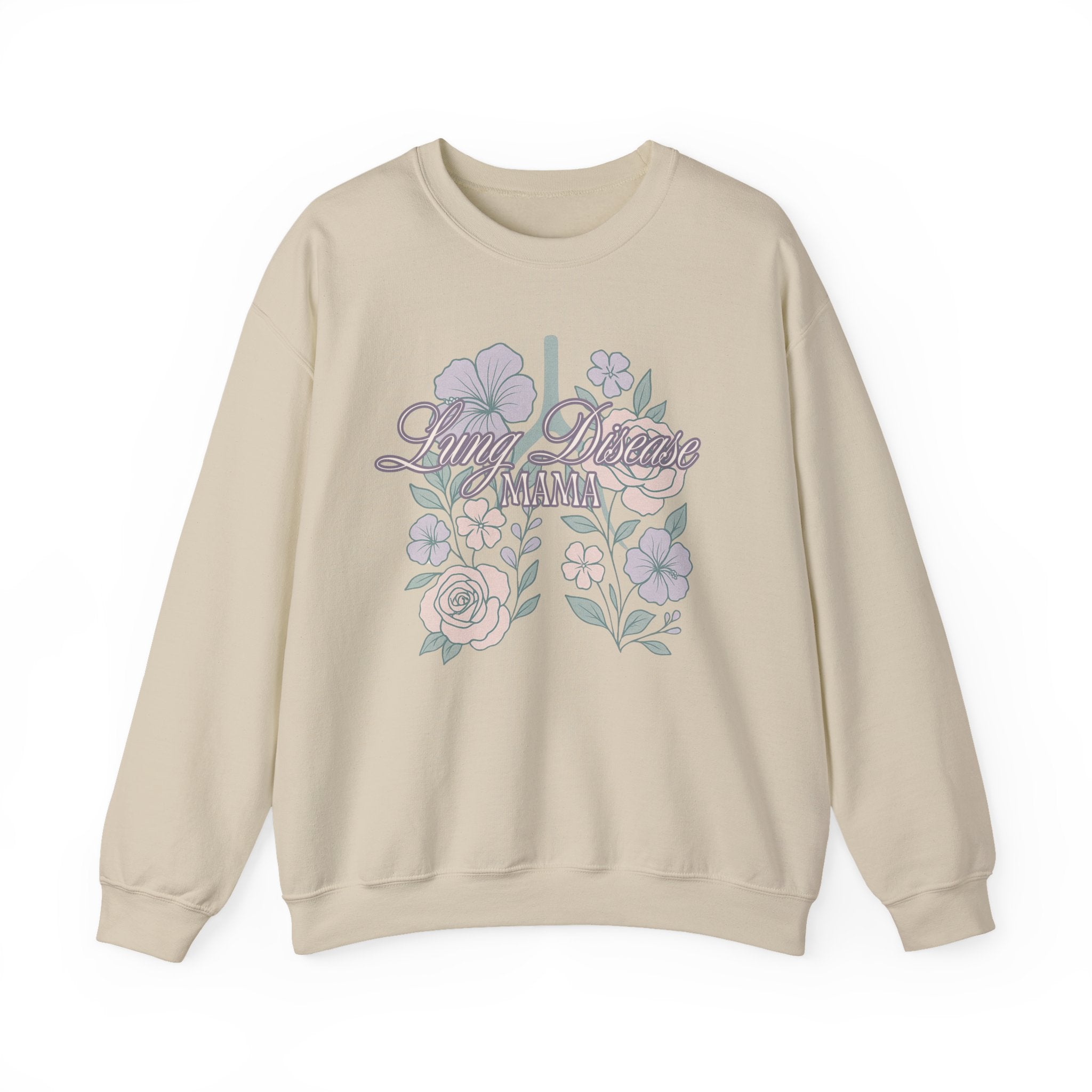 Floral Lung Disease Mama Sweatshirt
