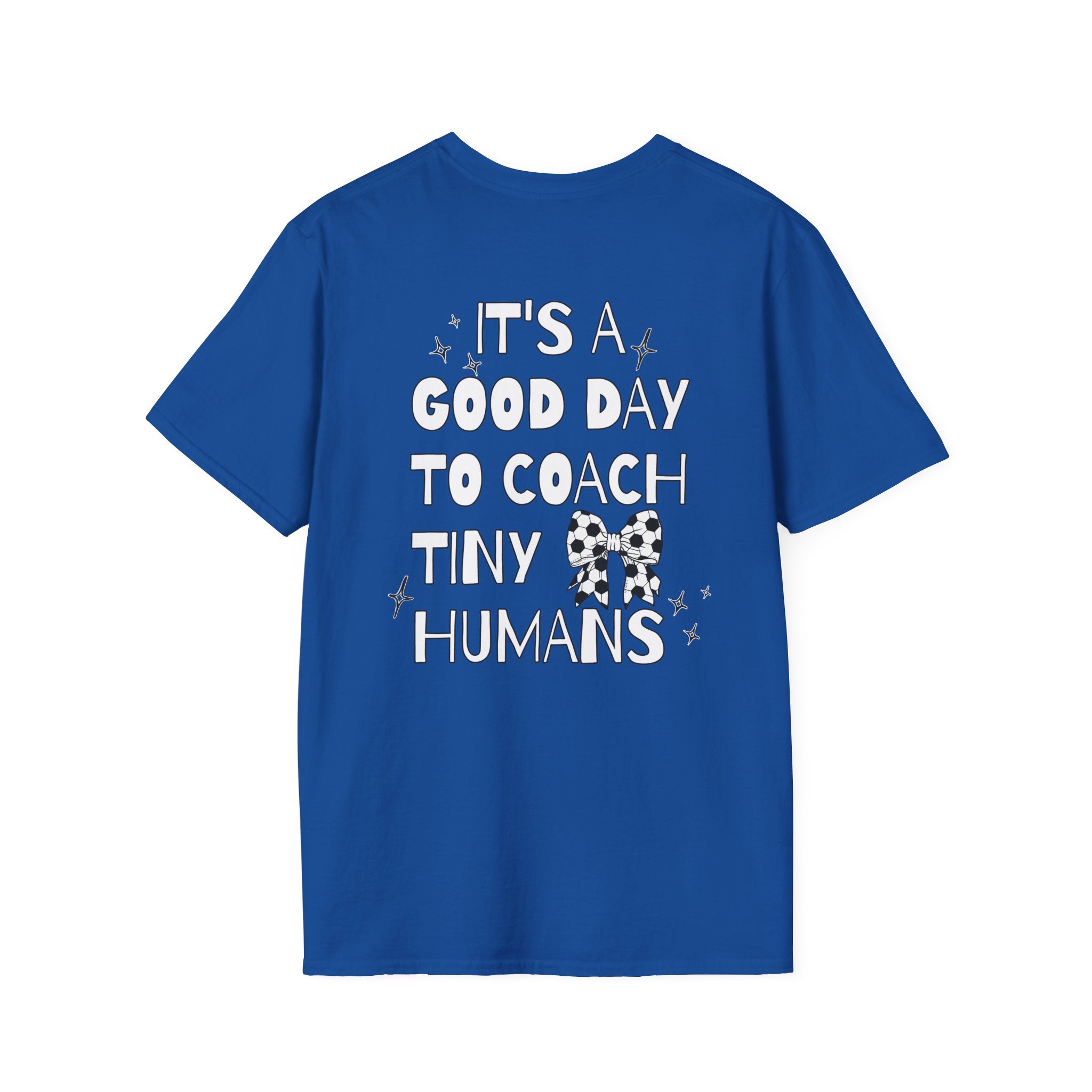 Soccer Coach T-Shirt - Tiny Humans Coaching Design