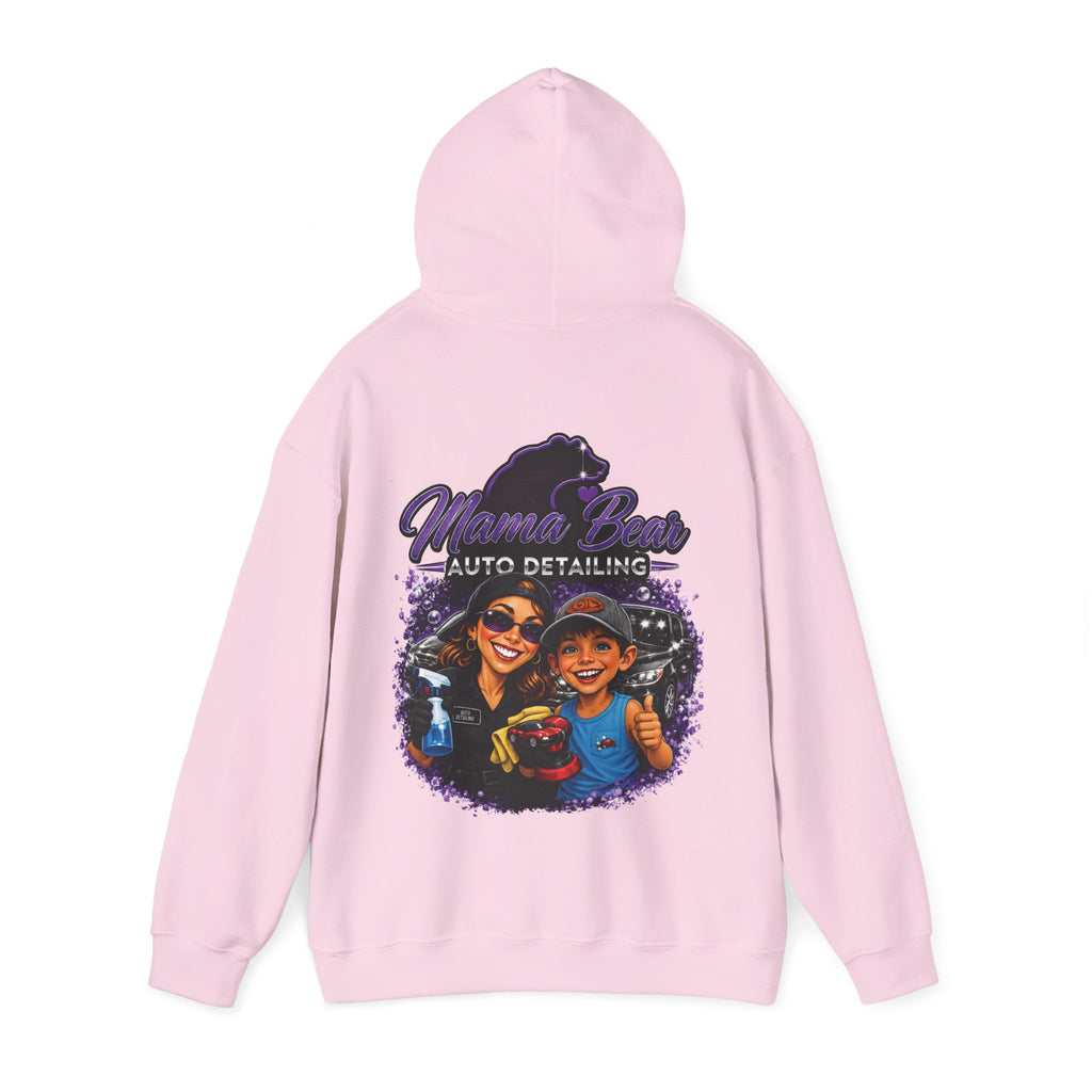 Mama Bear Auto Detailing Hoodie — Women's Car Care Team Pullover