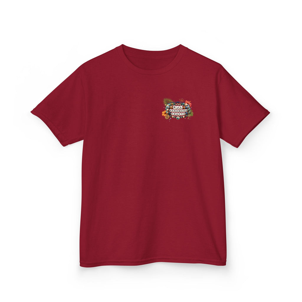 Kids Tee — PJL Handmade Crafts Tropical Floral Logo