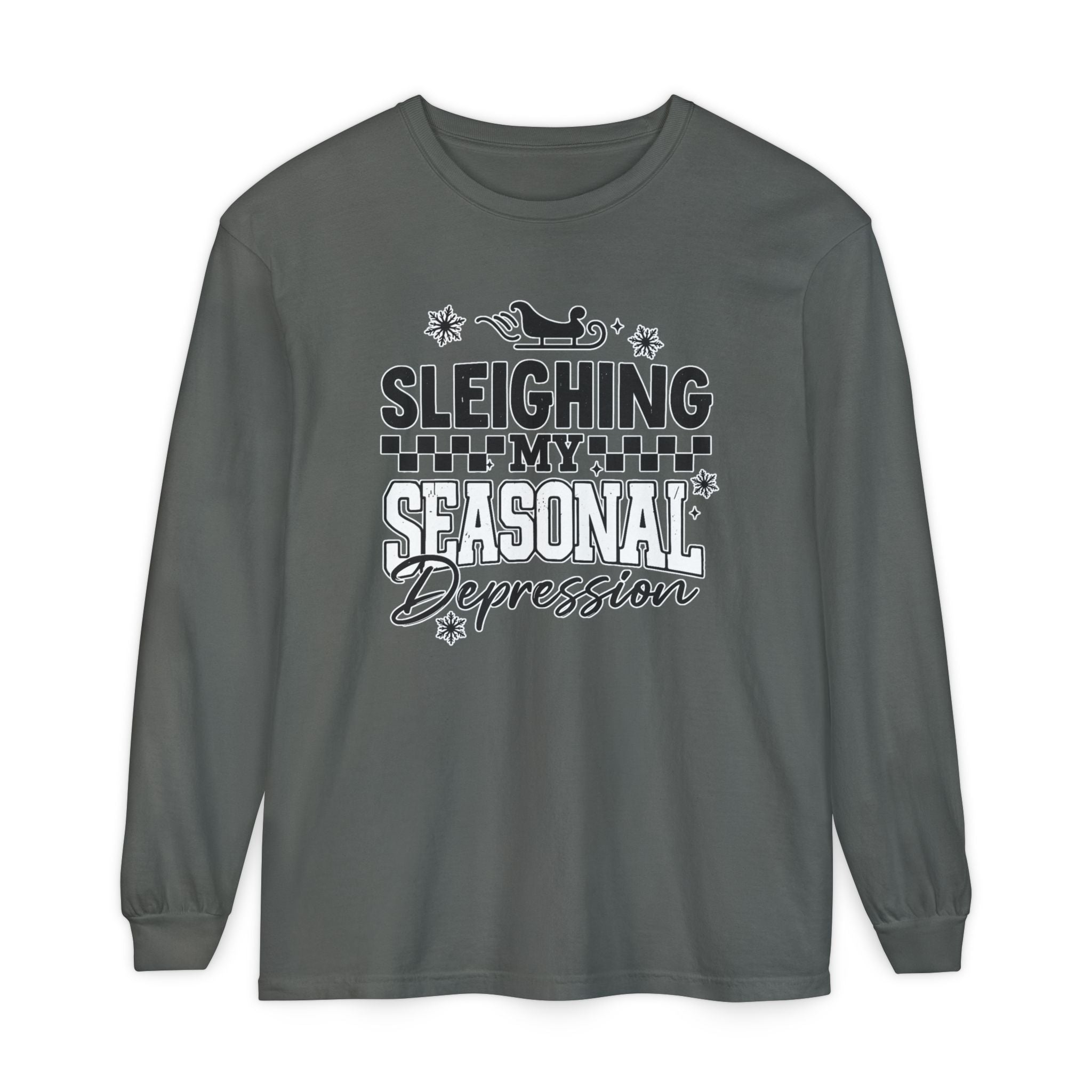 "Sleighing My Seasonal Depression" Holiday Tee