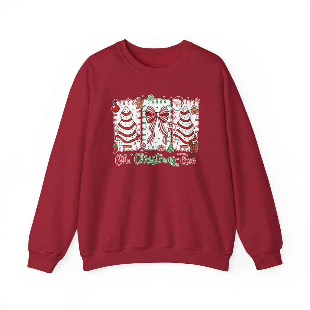 Christmas Tree Sweatshirt — "Oh, Christmas Tree" Holiday Crewneck
