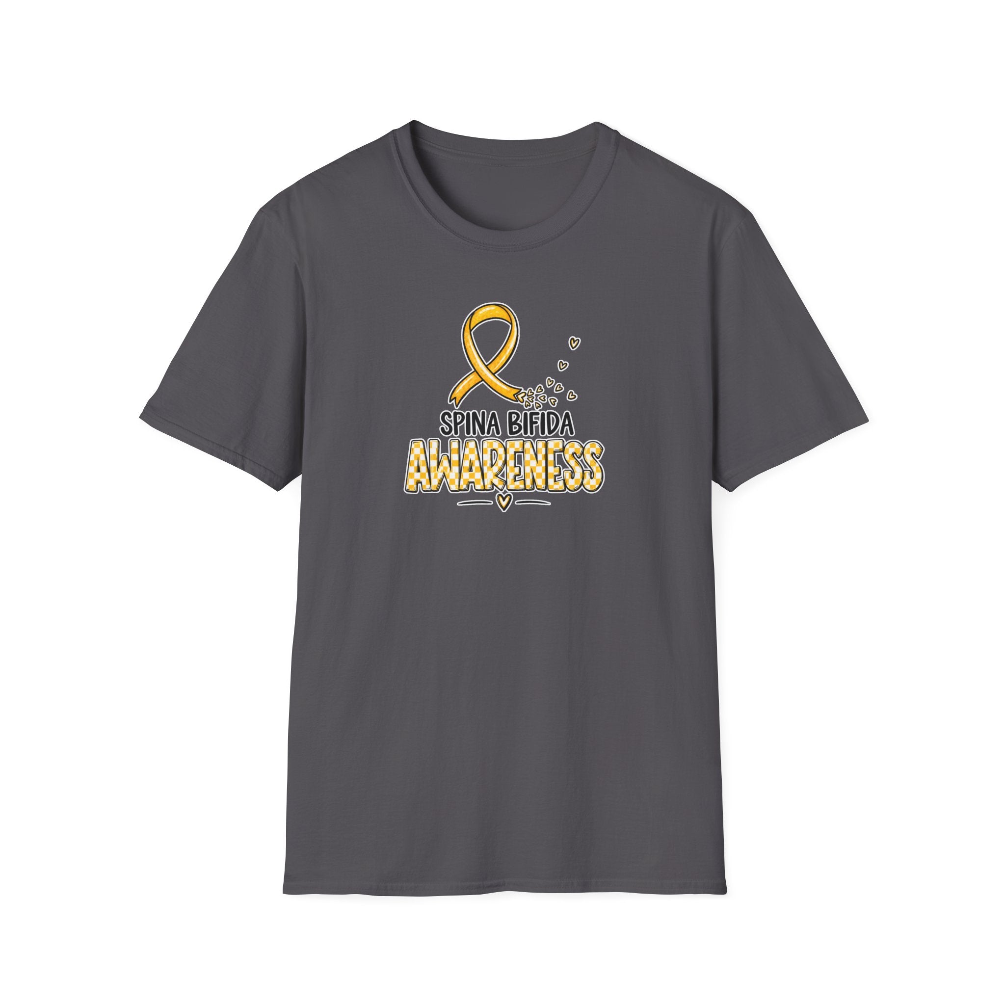 Spina Bifida Awareness T-Shirt — Gold Ribbon Support Tee