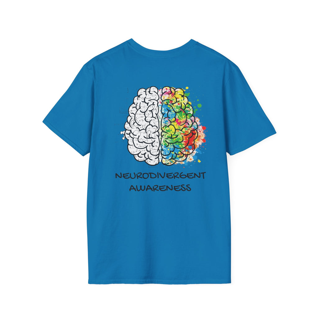 Neurodivergent Awareness T-Shirt — Colorful Brain Design
