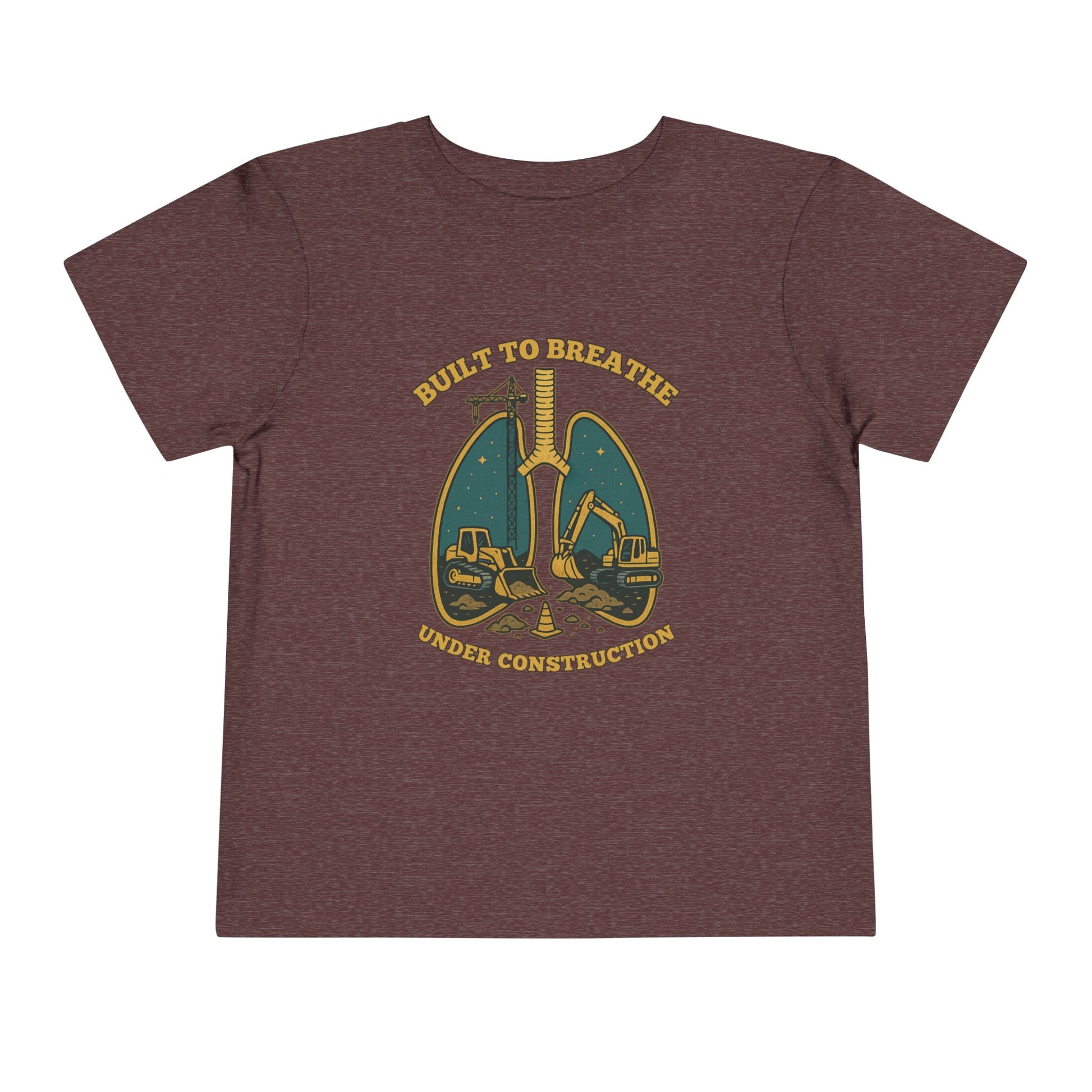 Toddler Tee Under Construction Built to Breathe