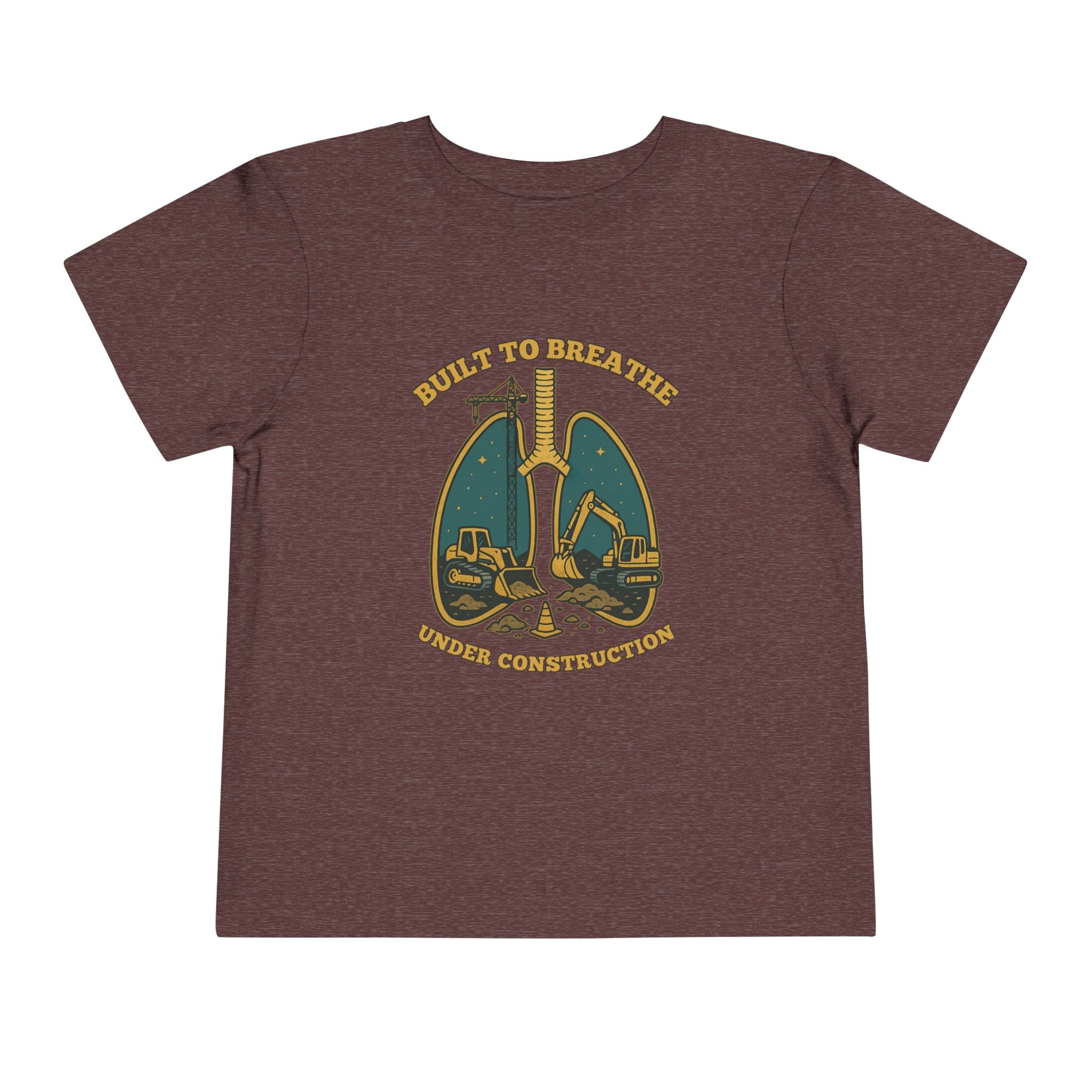 Toddler Tee Under Construction Built to Breathe