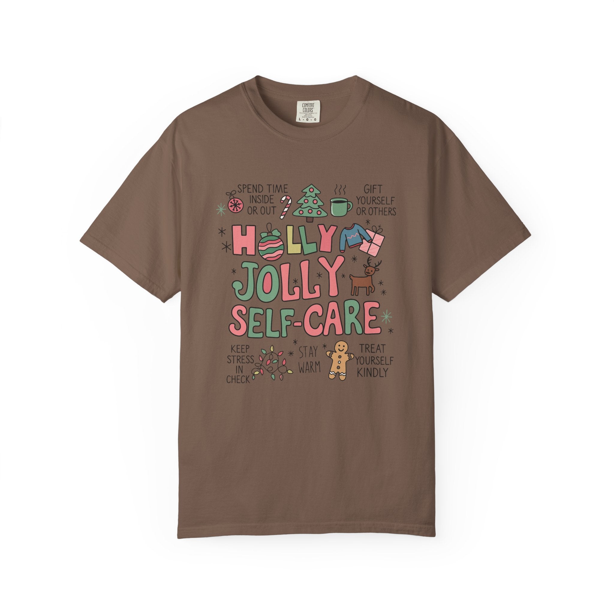 Christmas Self Care Tee — Holiday T-shirt