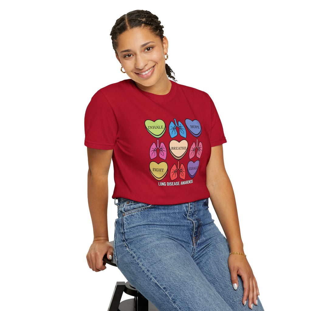 Lung Disease Candy Heart T-Shirt
