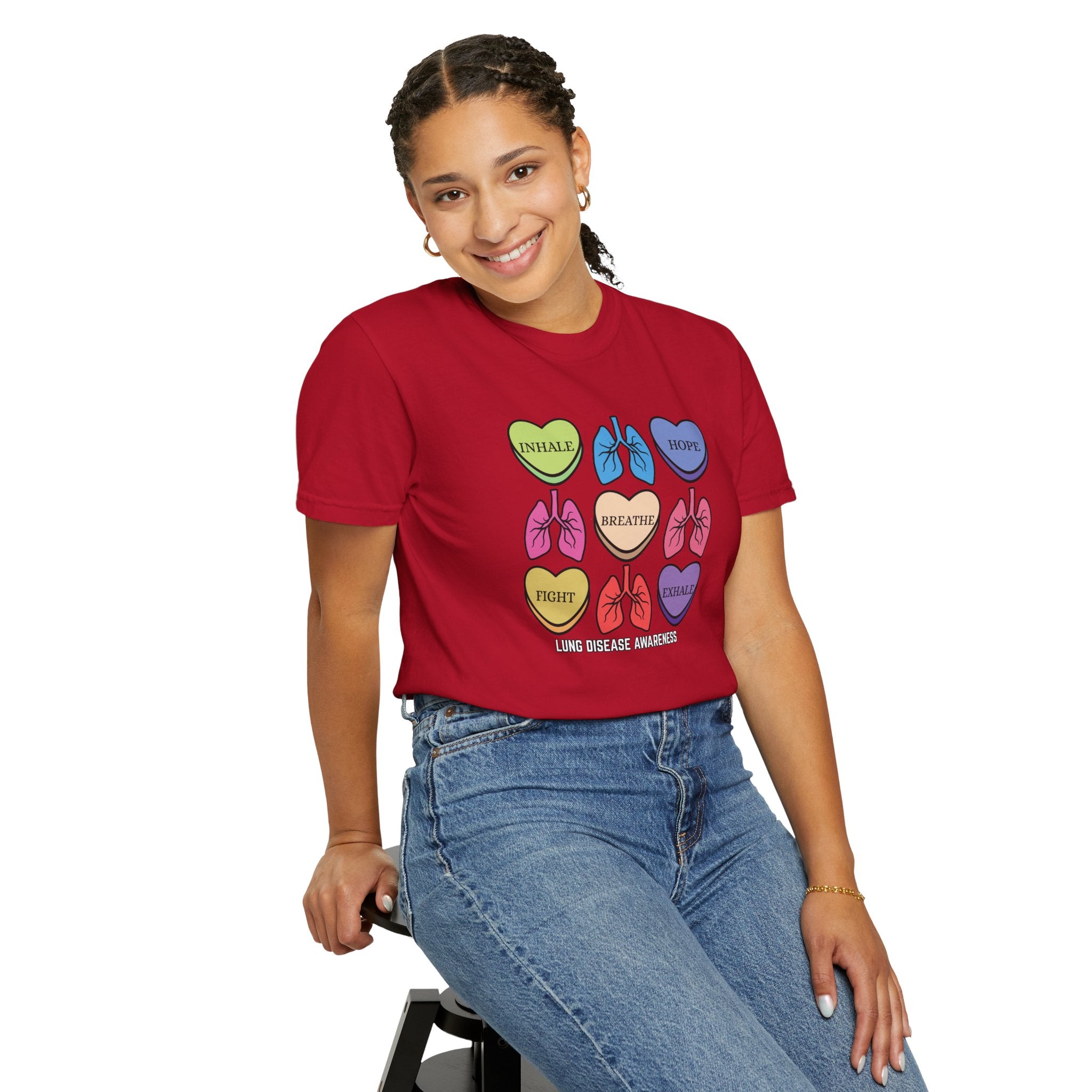 Lung Disease Candy Heart T-Shirt
