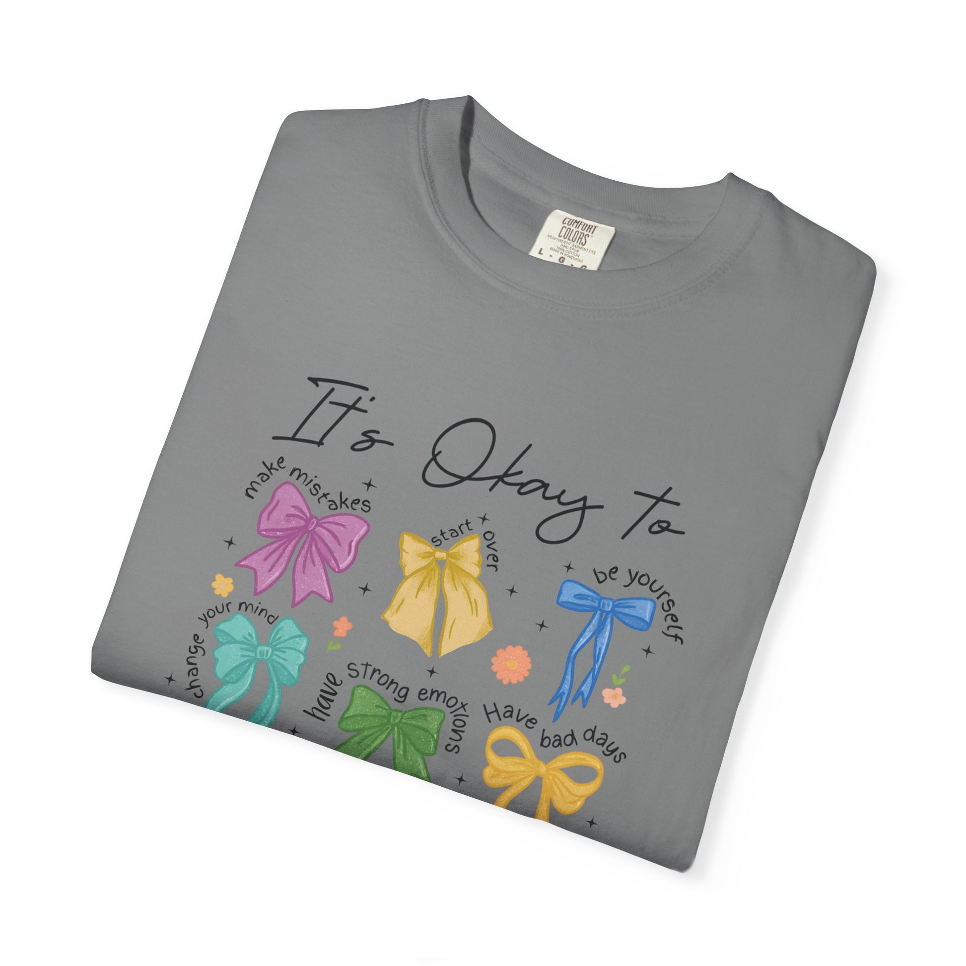 It’s okay to- Mental Health Coquette Tee