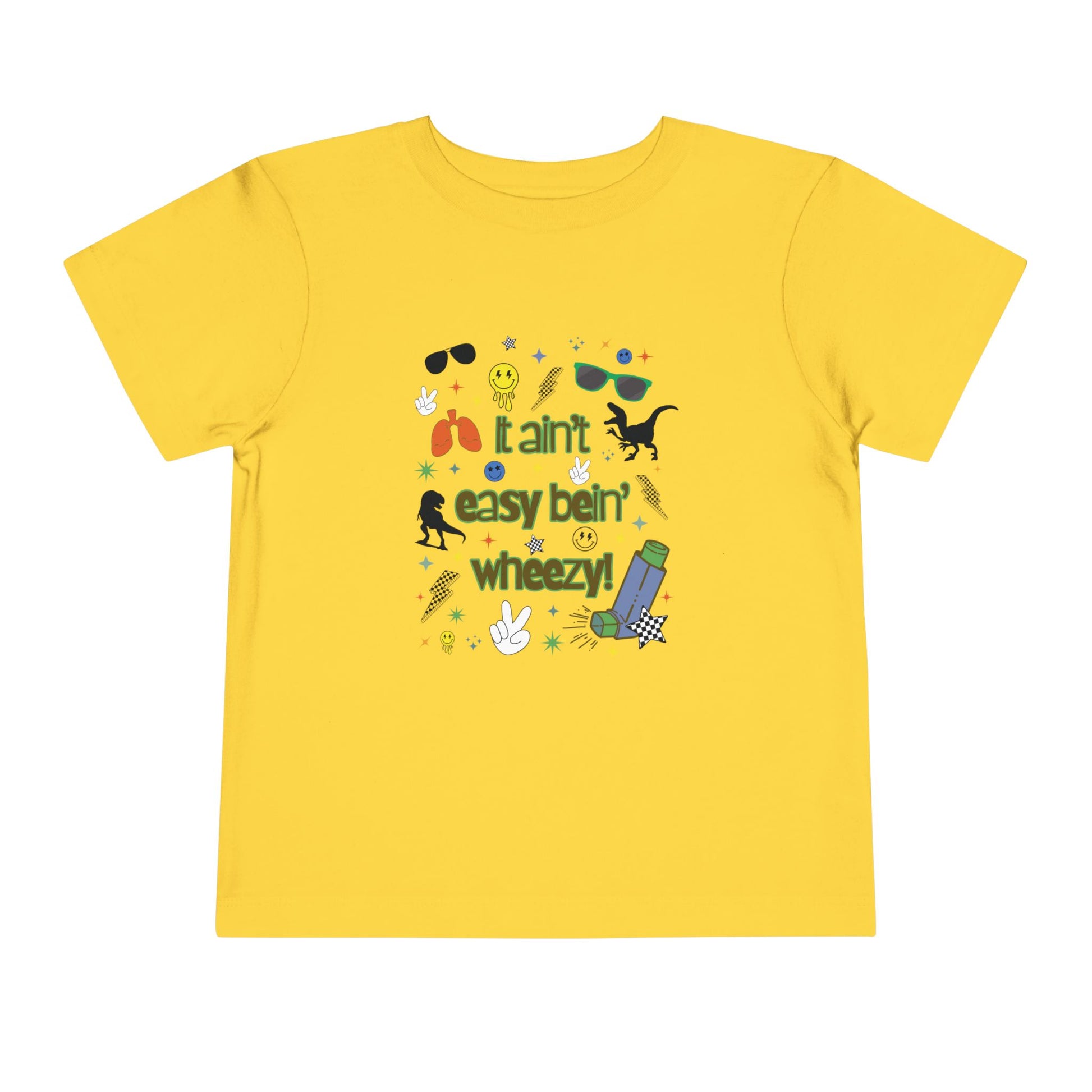 Toddler Tee - 'It Ain't Easy Bein' Wheezy' - Dino design